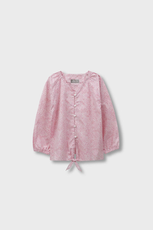 Floral Printed Knot Top