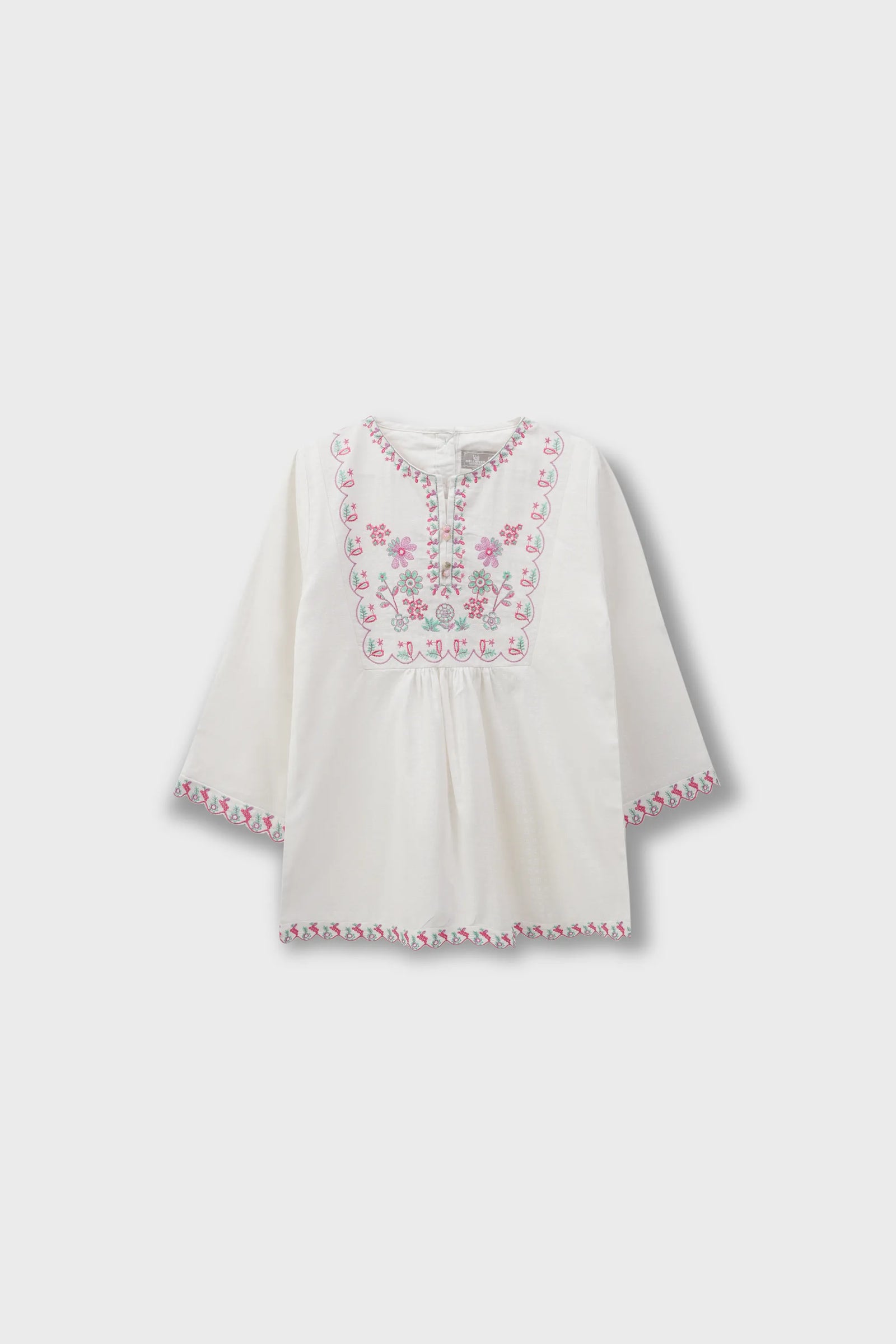 White Lily Lace Cotton Tunic