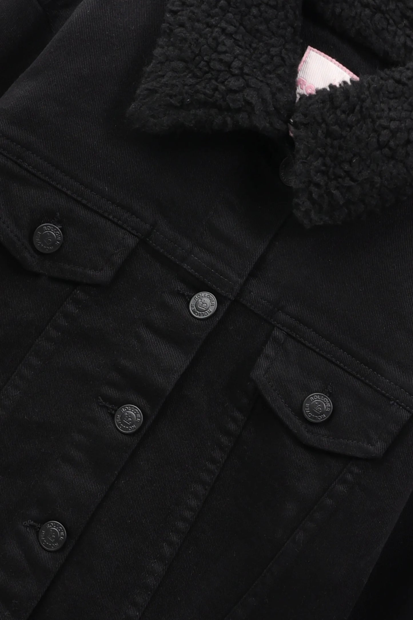 Girls Core Black Twill Jacket