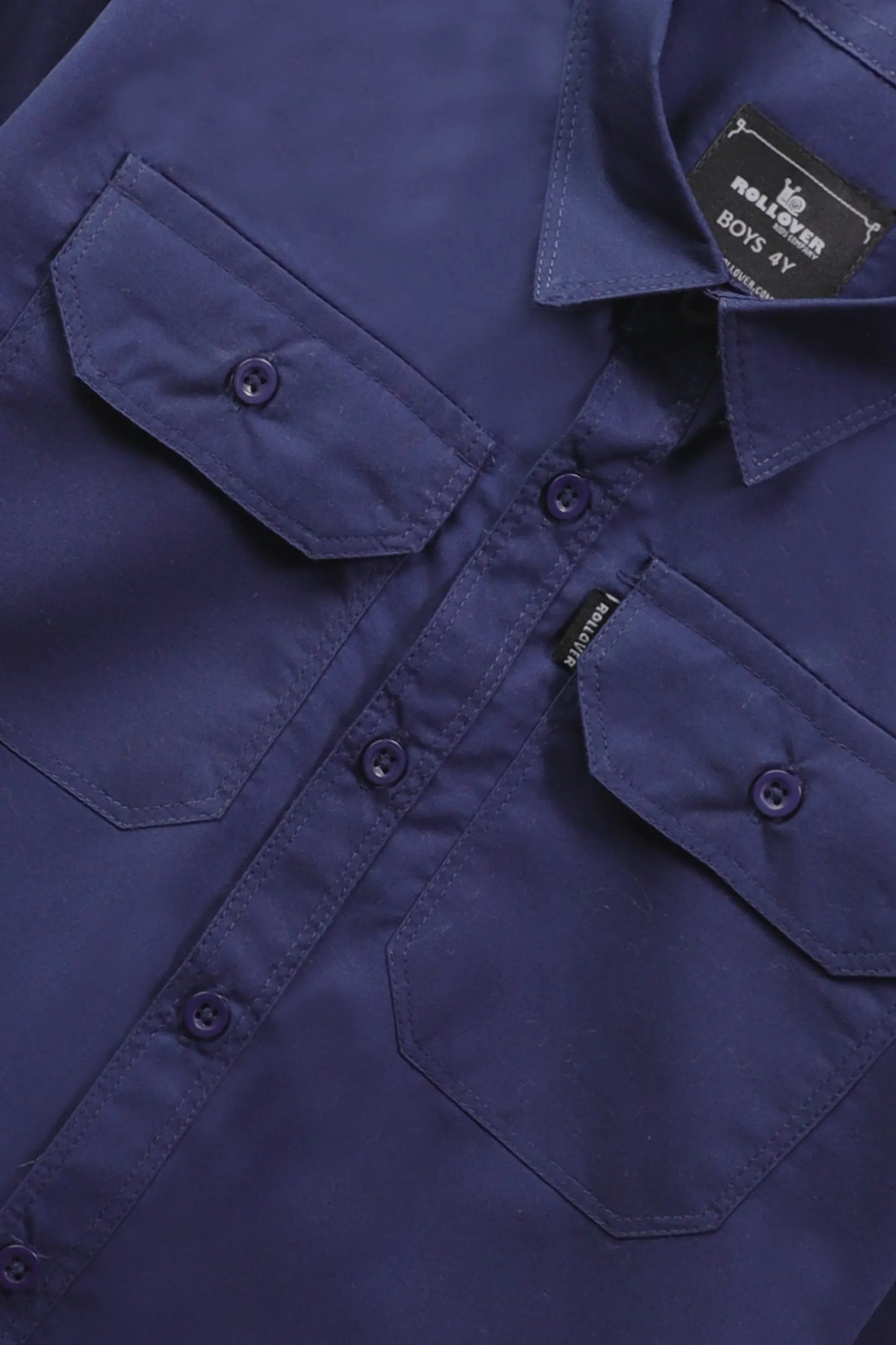 Boys Navy Urban Cotton Shirt