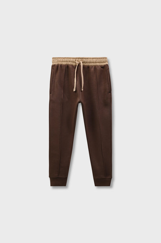 Boys Choco-Brown Fleece Trouser