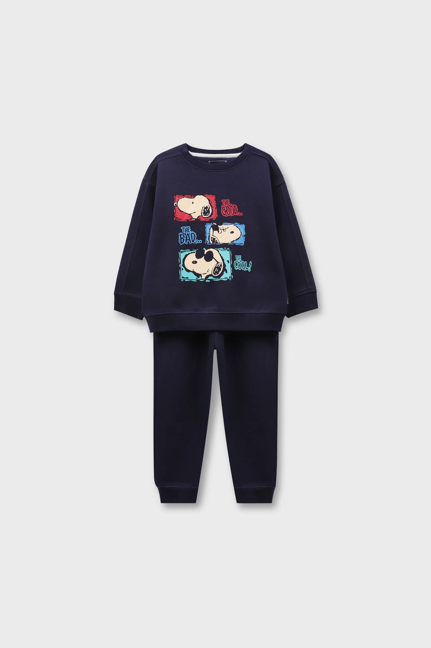 Navy Fleece Boys Graphic Co-Ord Set