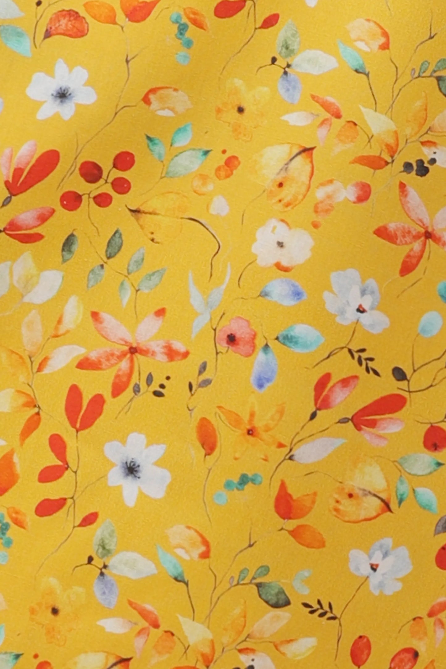 Girls Yellow Printed Cotton Kurta Set