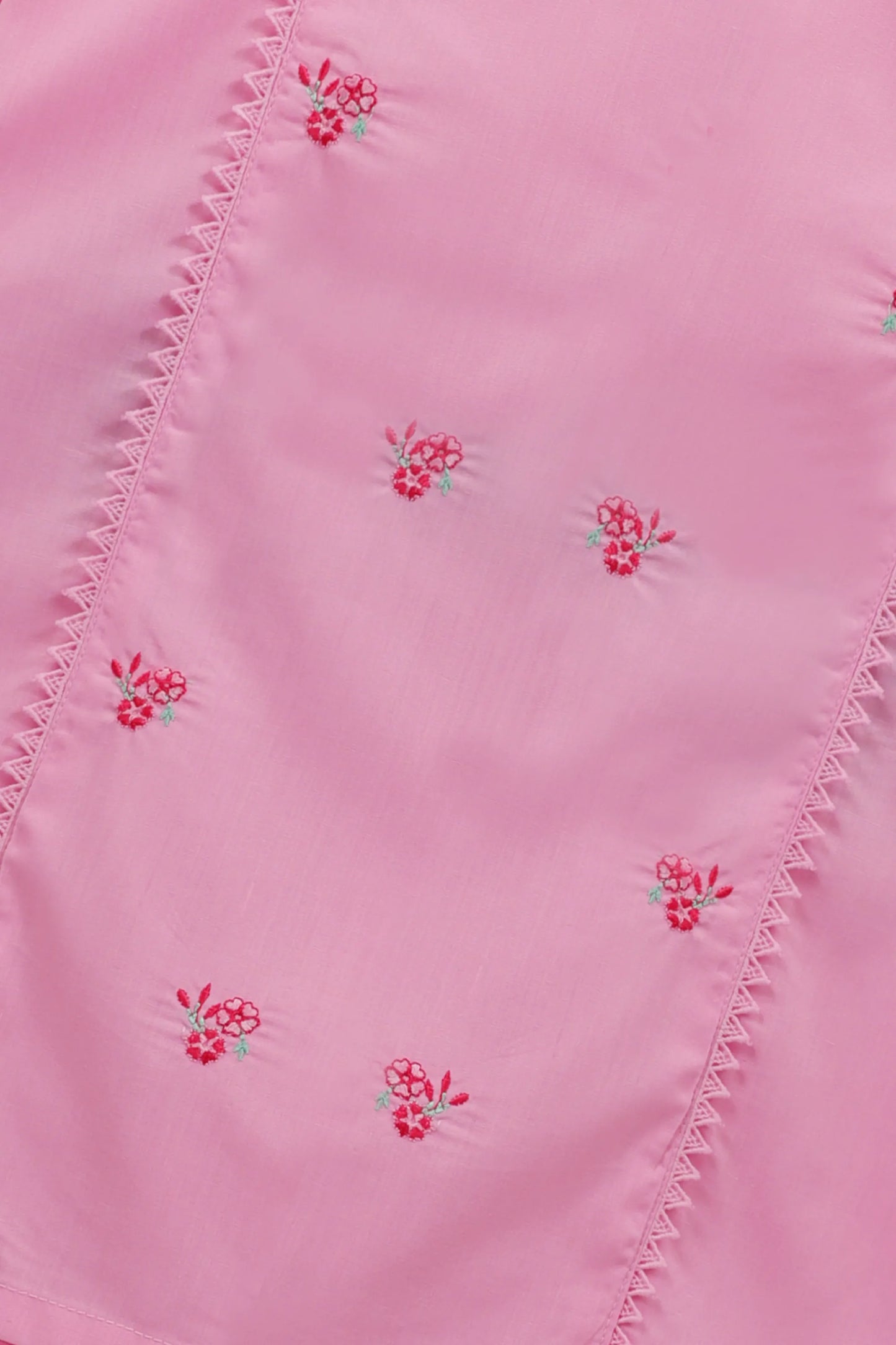 Pink Embroidered Kurta Shalwar Set – 2 Pc