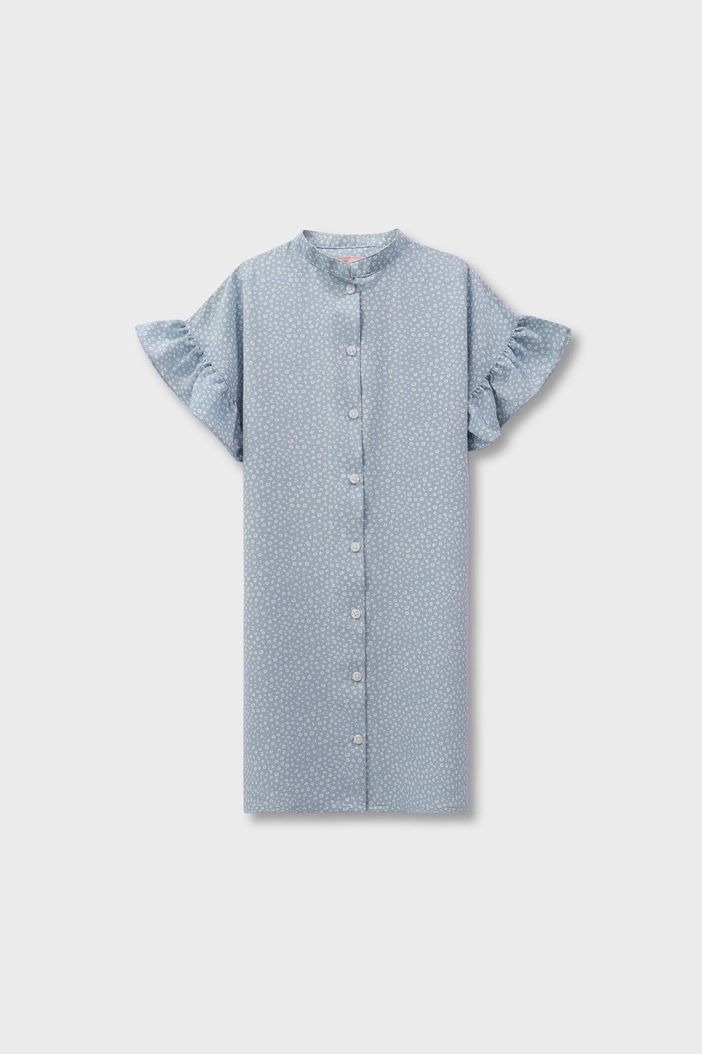 Sky Cotton Linen Long Dress