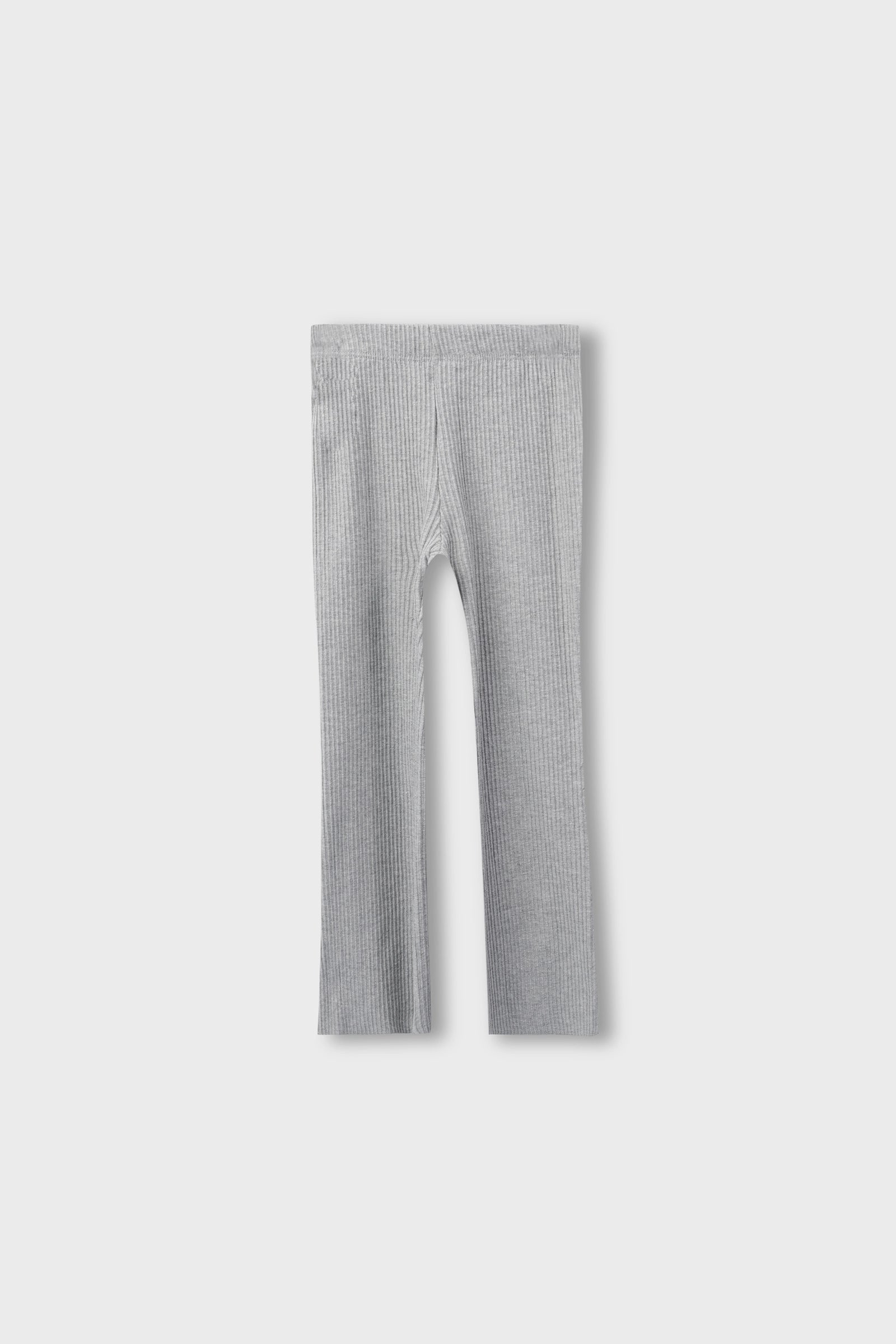 Girls Grey Bell-Bottom Leggings