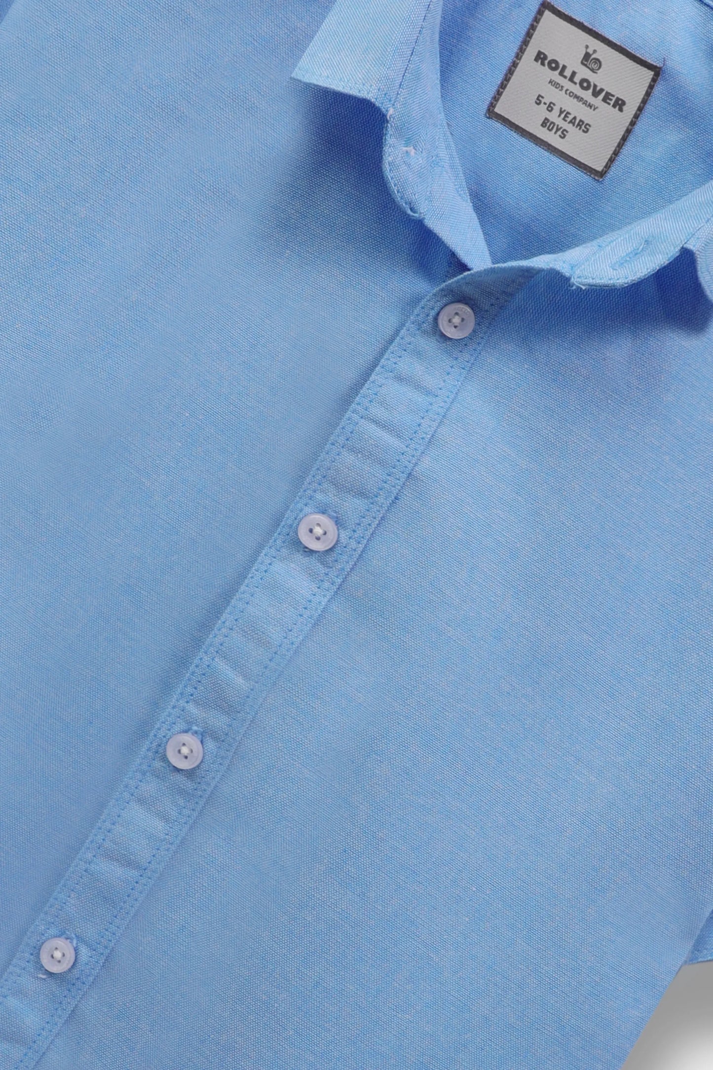 Boys Light Blue Chambray Casual Shirt