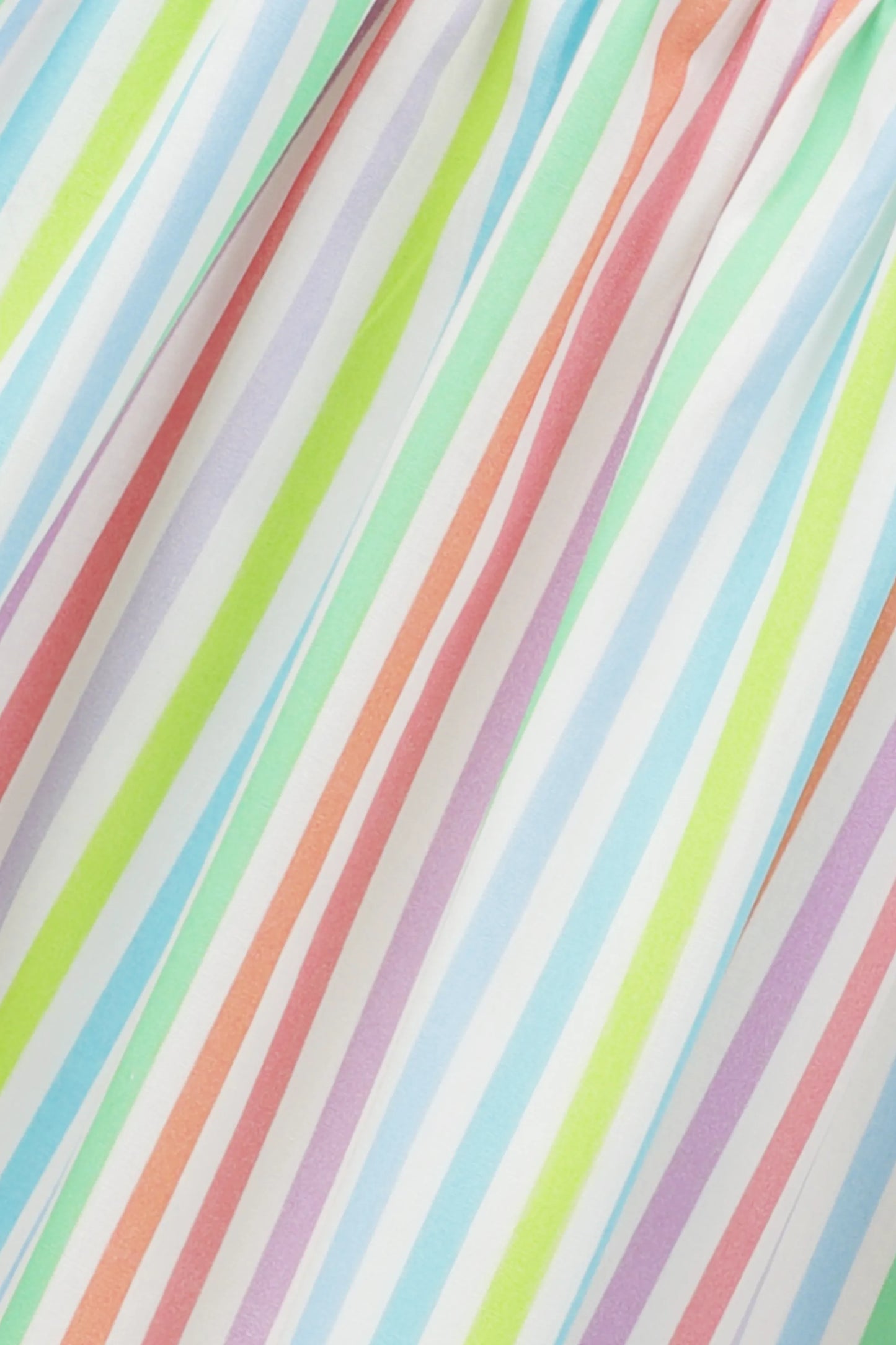 Rainbow Striped Cotton Dress