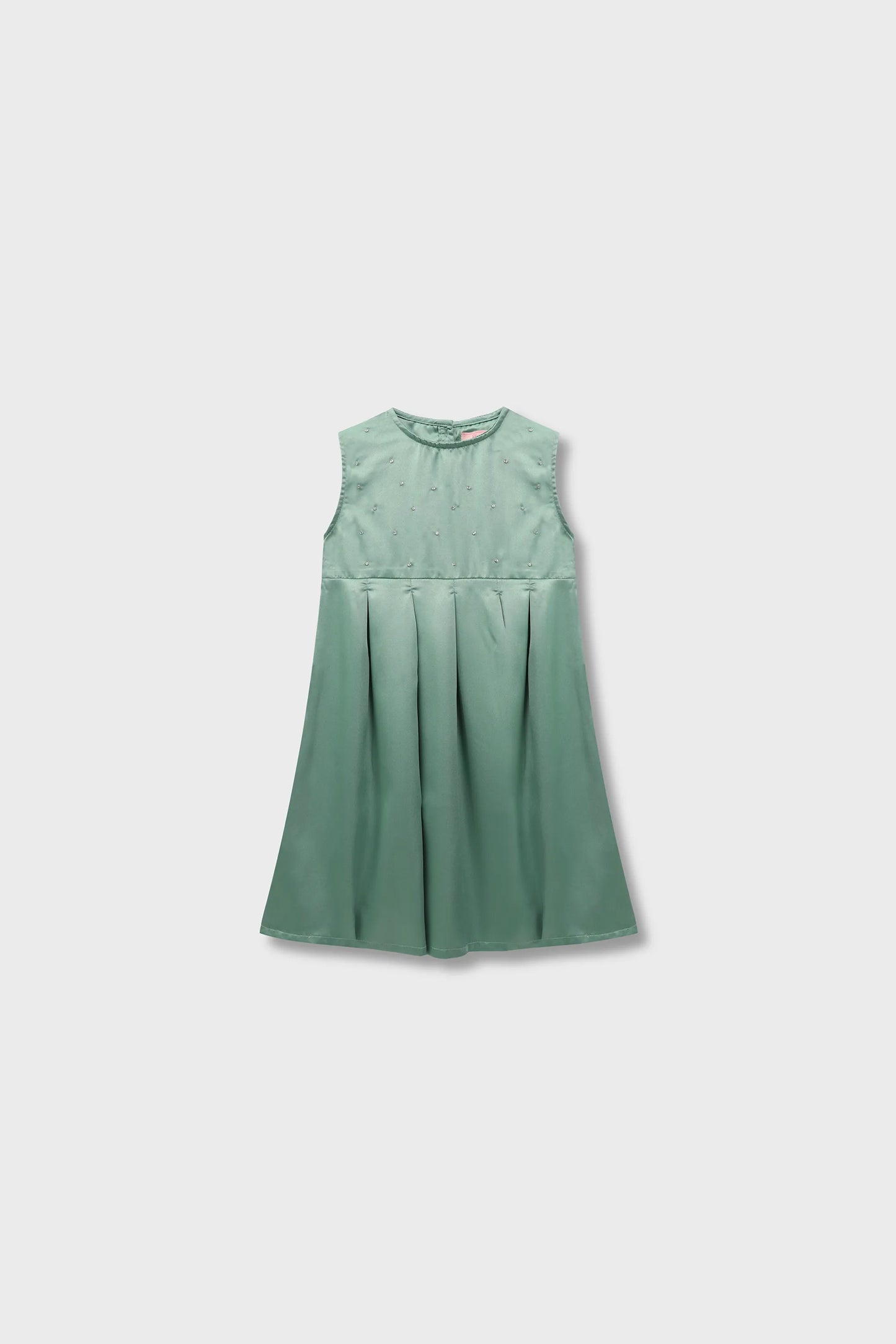 Teal Premium Silk Party Dress