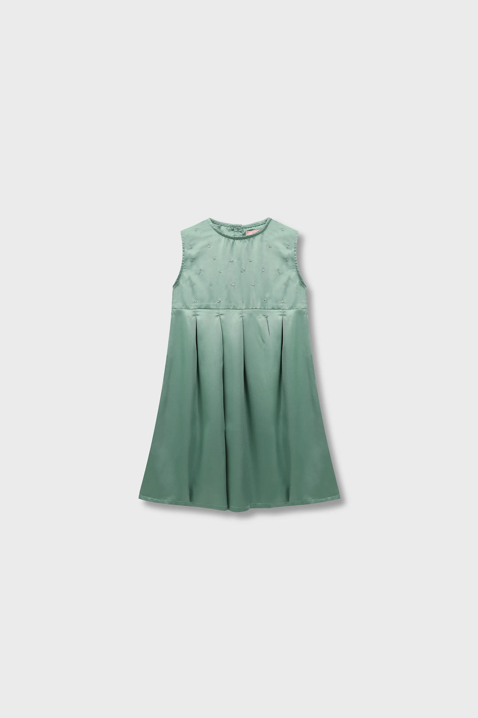 Teal Premium Silk Party Dress