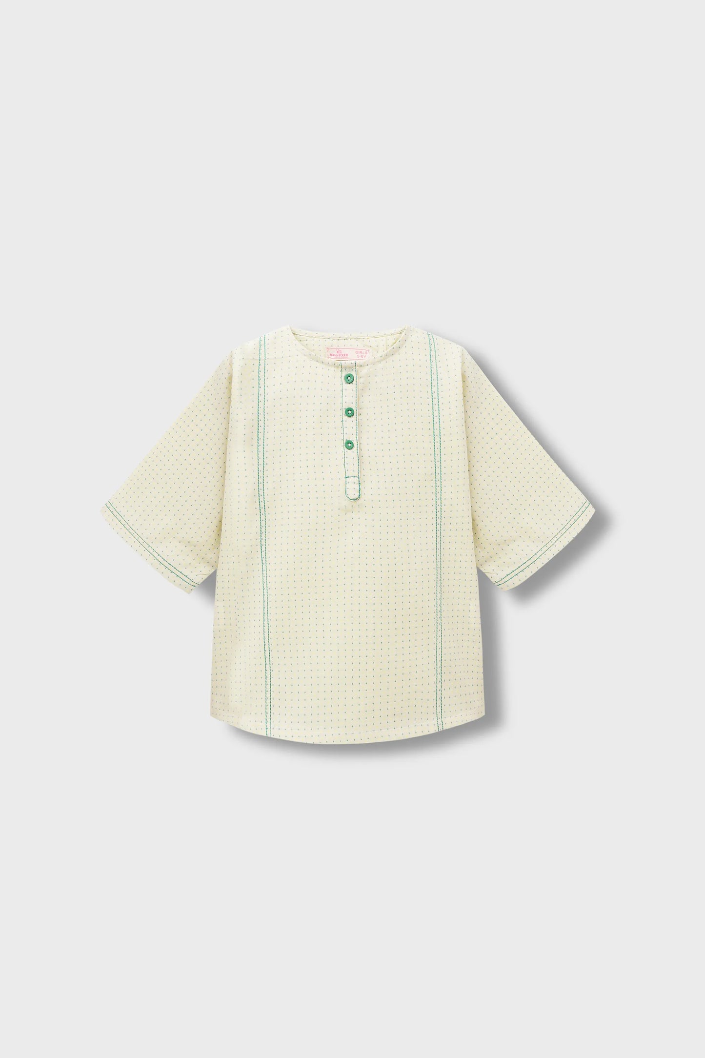 Soft Beige Pintex Cotton Top