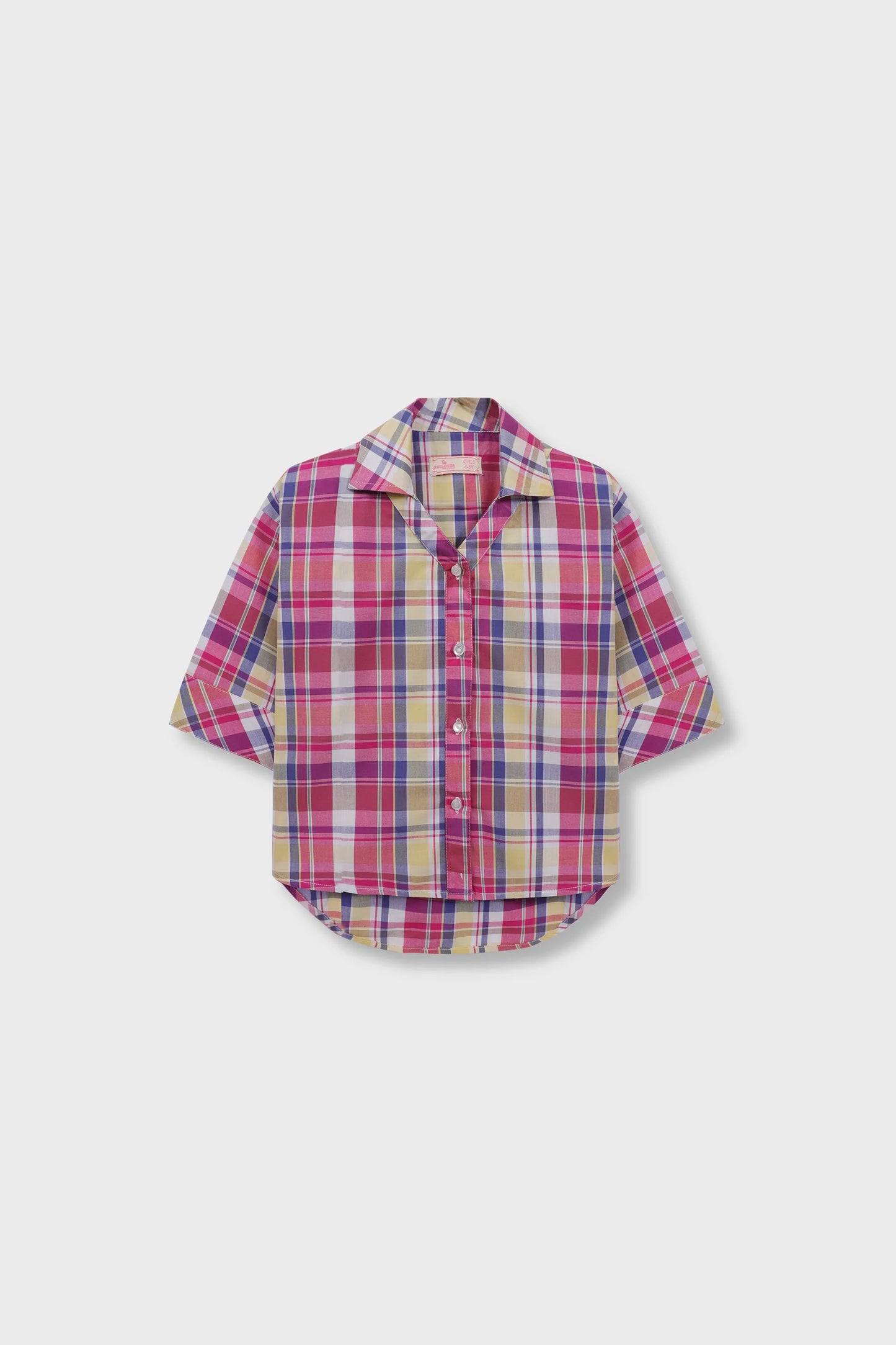 Cotton Plaid Casual Top