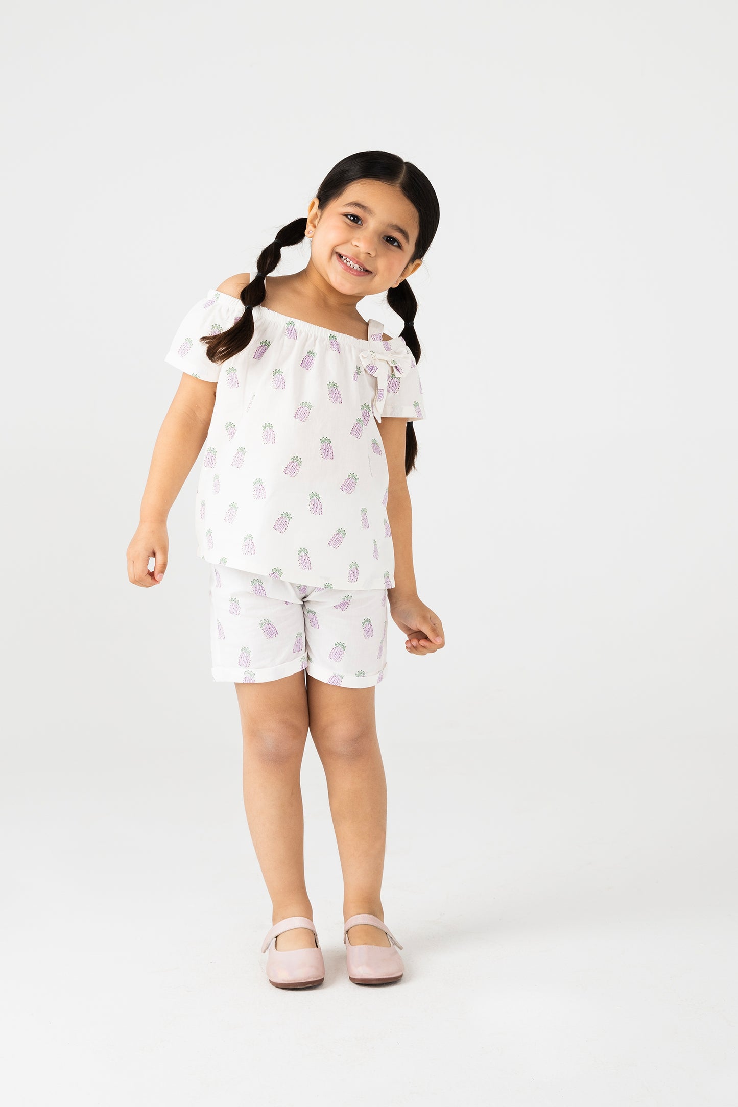 Purple Fruit Fiesta Dress Set