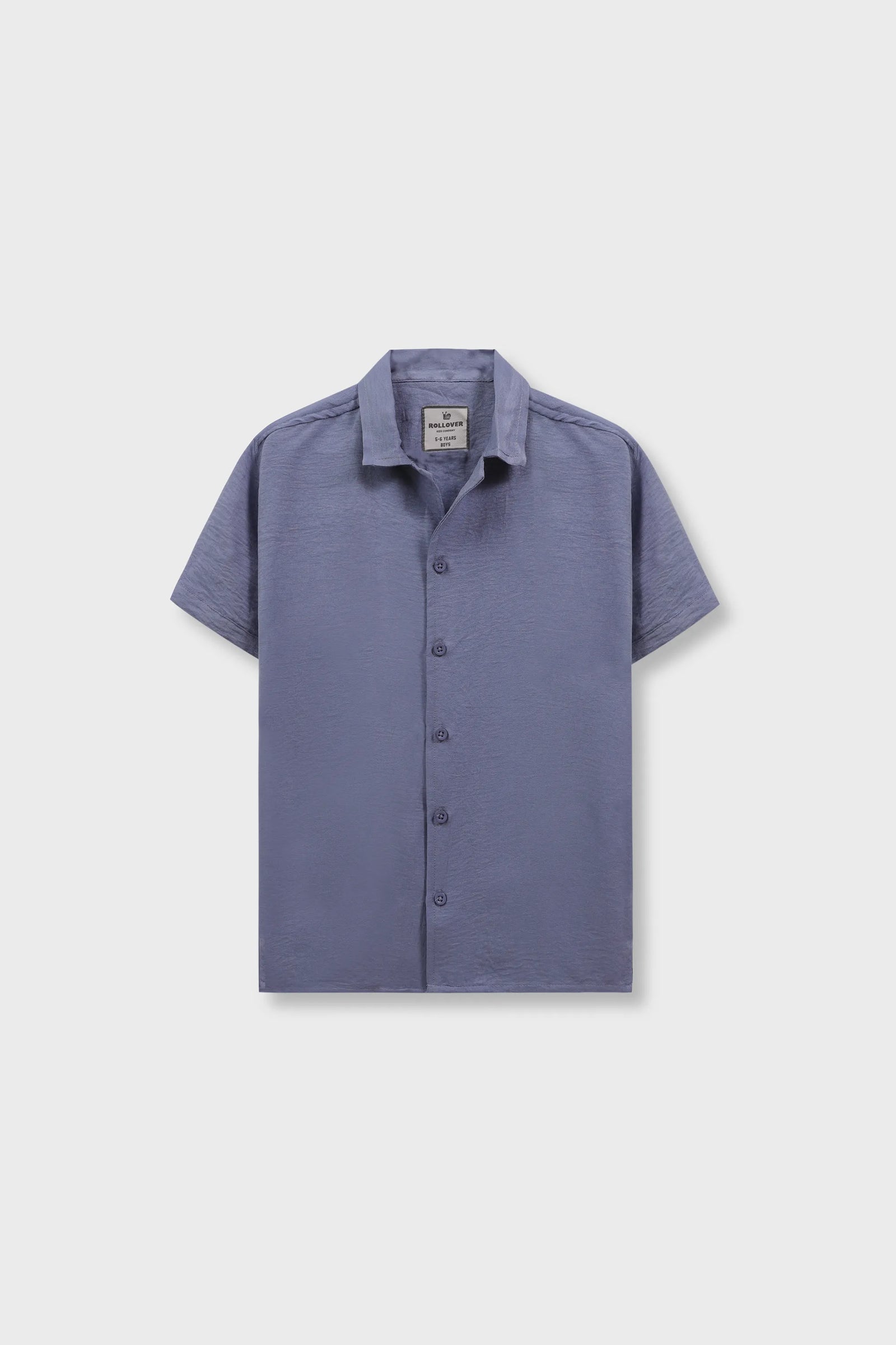 Relaxed Fit Cotton Grey Shirt