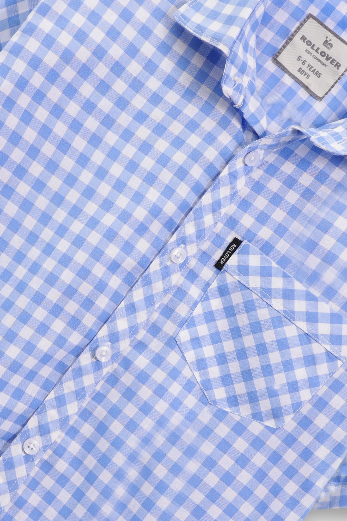 Sky Grid Everyday Cotton Shirt