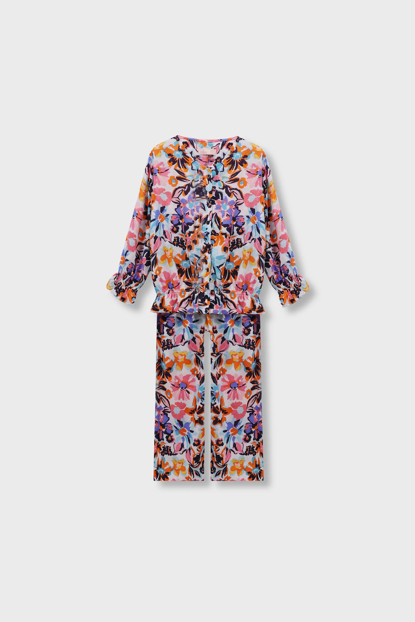 Girls Colorwave Cotton Co-ord Set