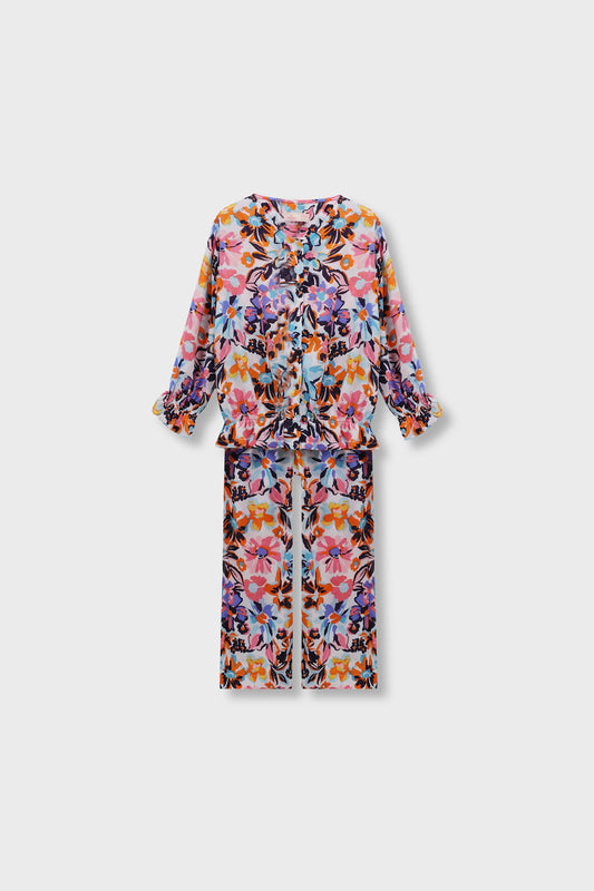 Girls Colorwave Cotton Co-ord Set