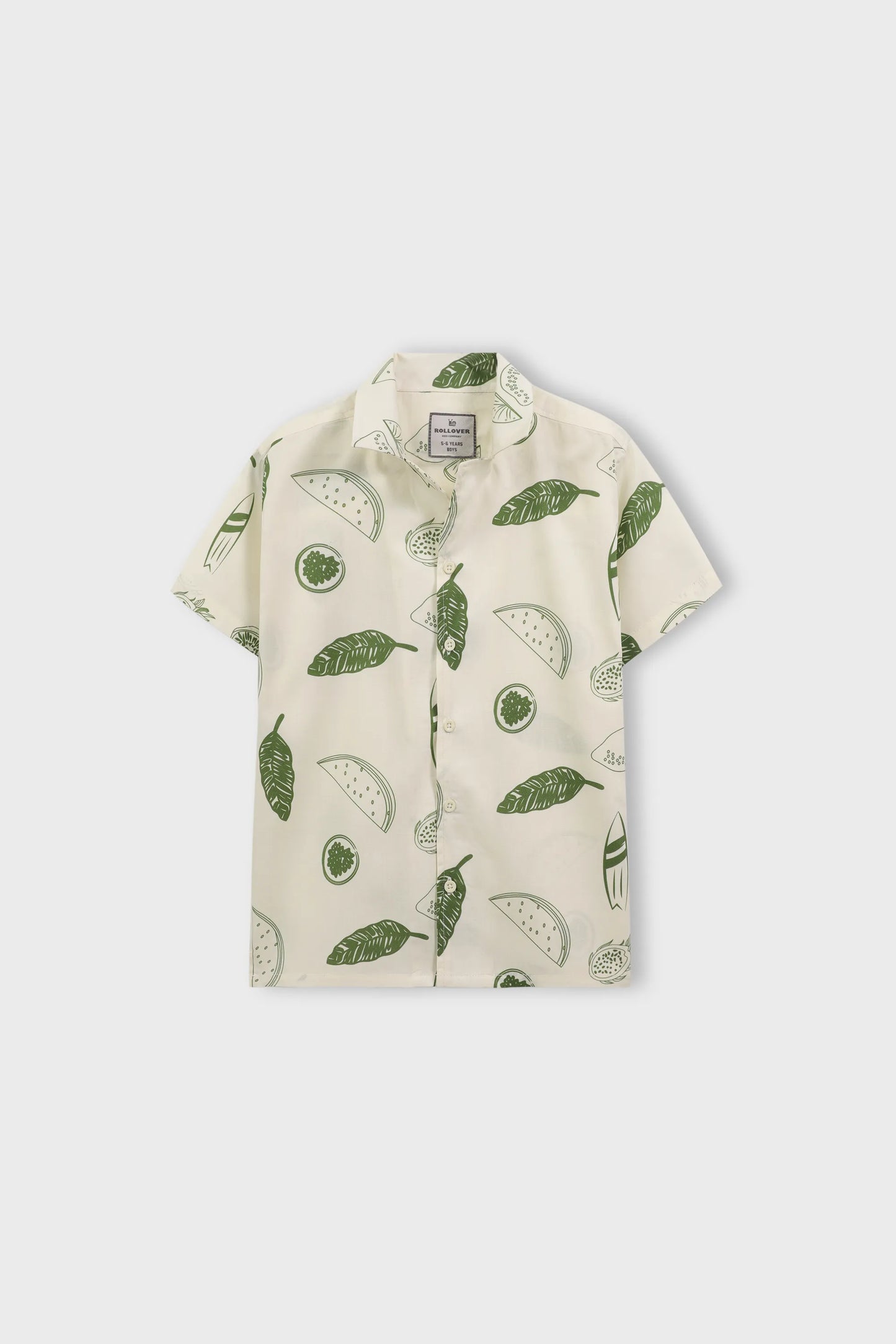 Green Orchard Printed Cotton Shirt