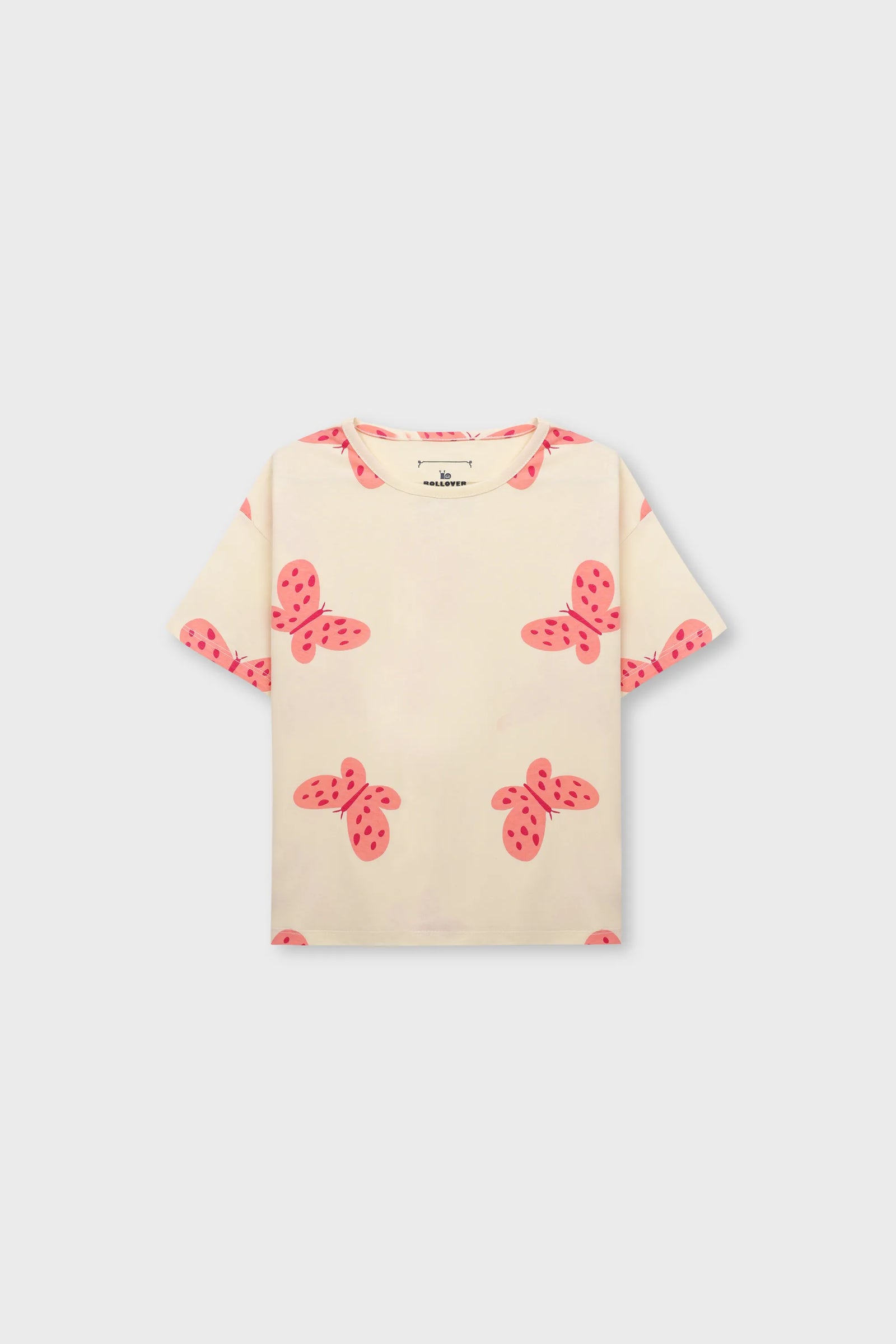 Girls Skin Blush Butterfly Boxy Tee