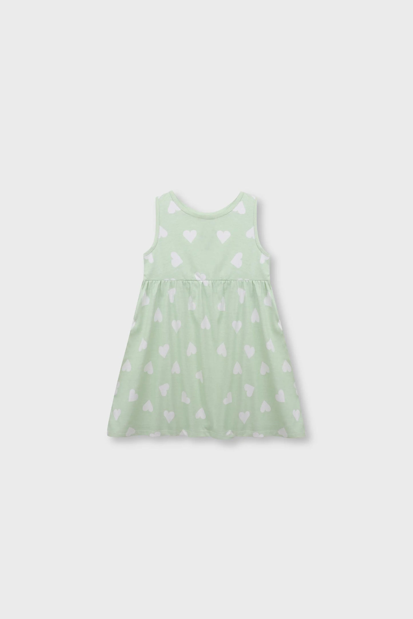 Pistachio Heart Jersey Frock
