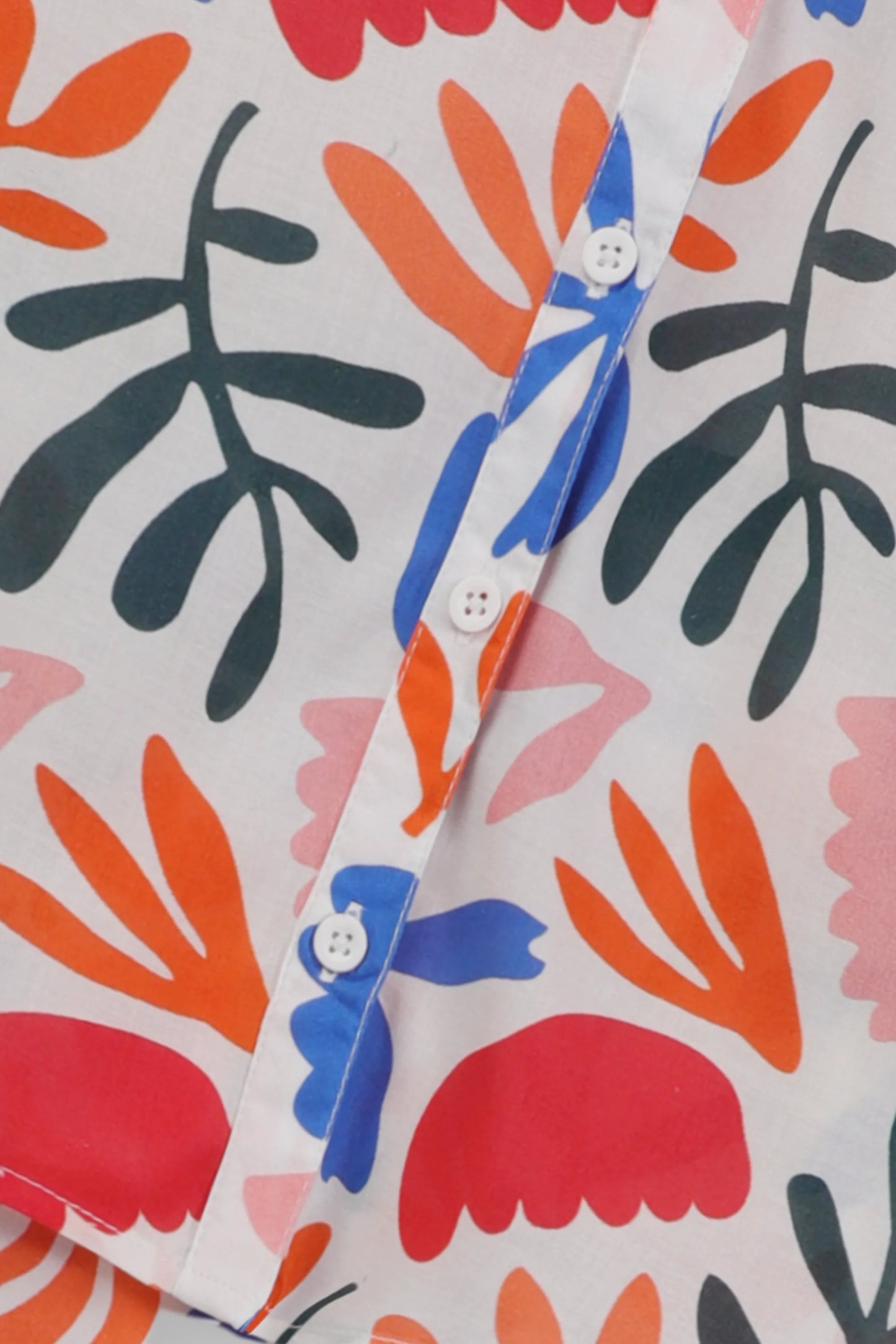 Tropical Vibrant Cotton Co-ord Set