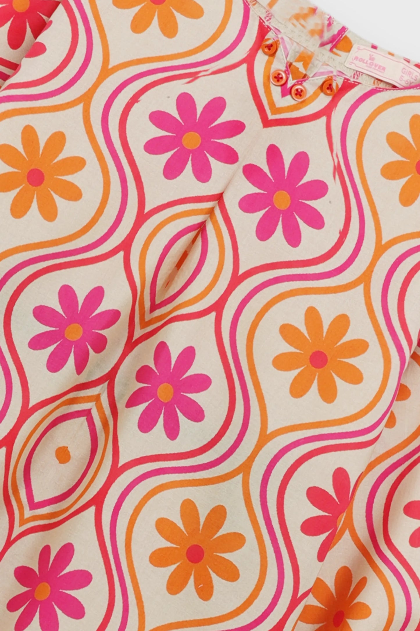 Beige Pattern Cotton Co-ord Set