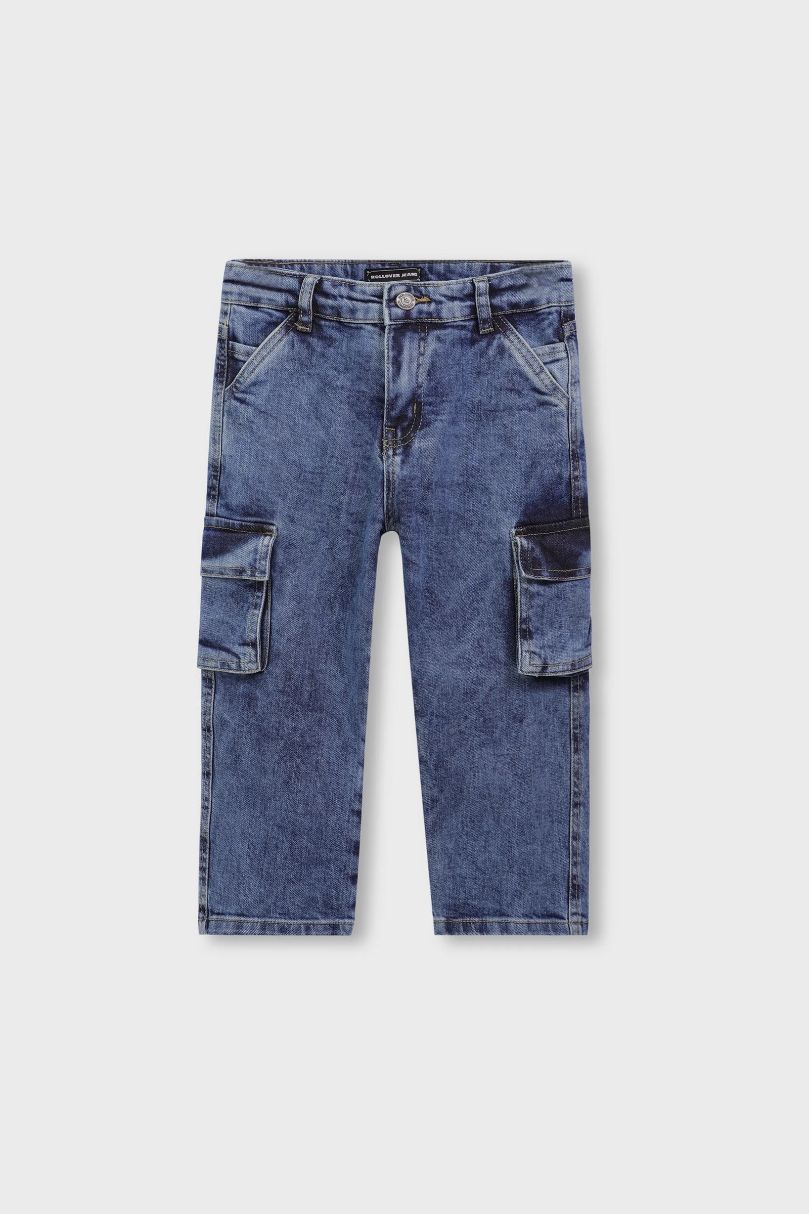 Boys Cargo-Style Denim Jeans