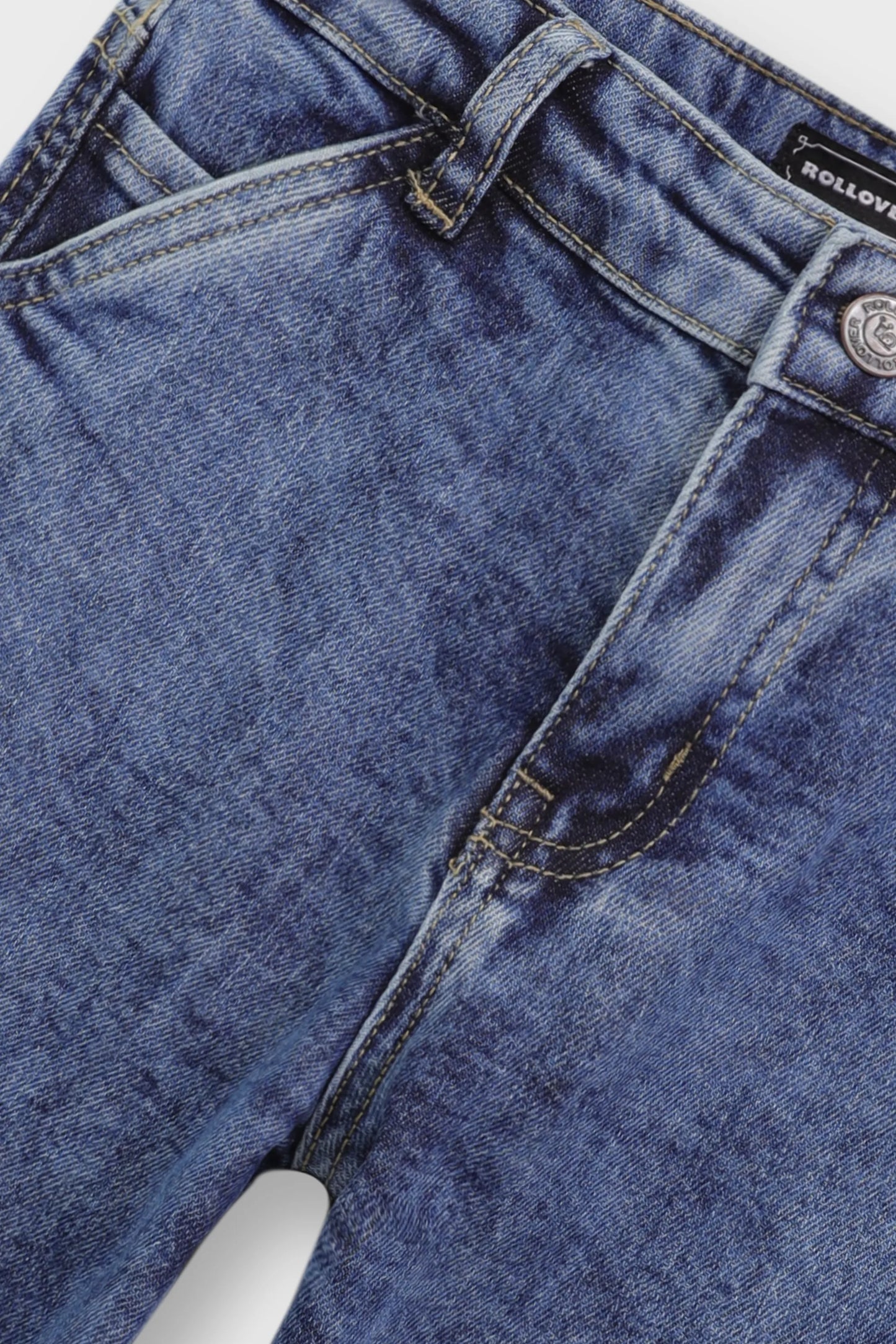 Boys Cargo-Style Denim Jeans