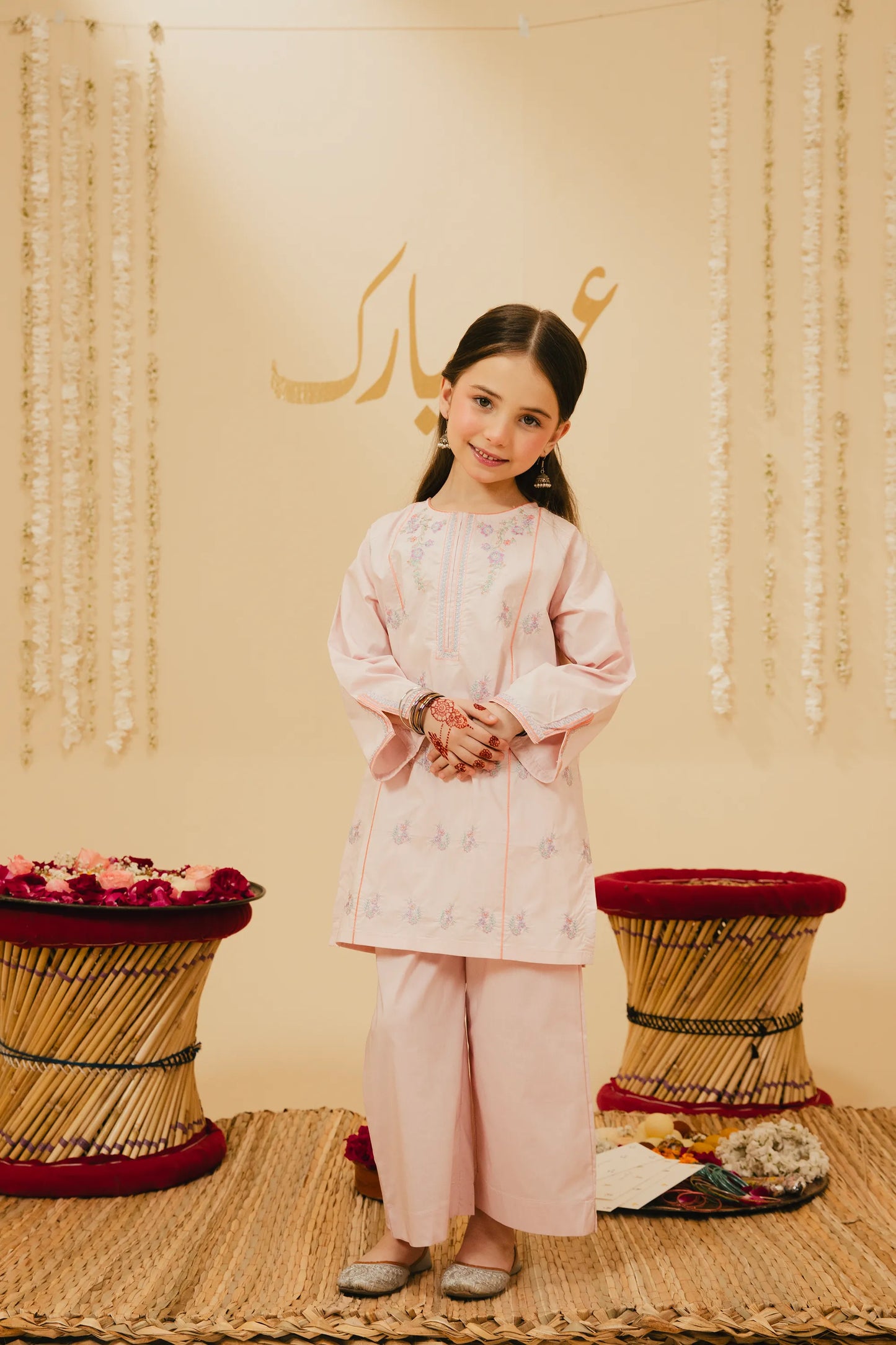 Sweet Serenity Embroidered Kurta Set - 2pc