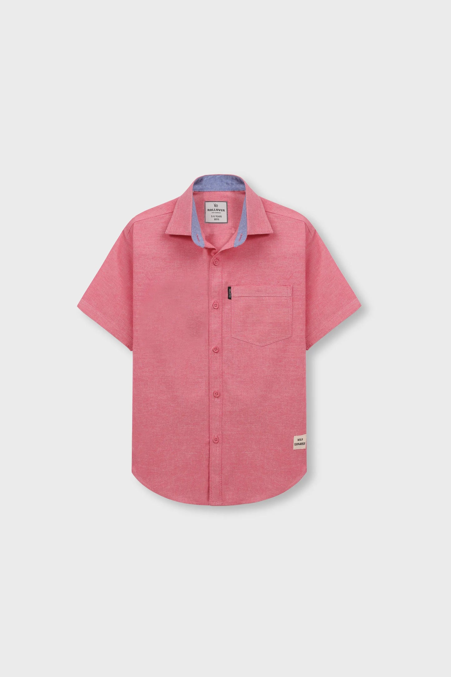Boys Red Horizon Chambray Shirt