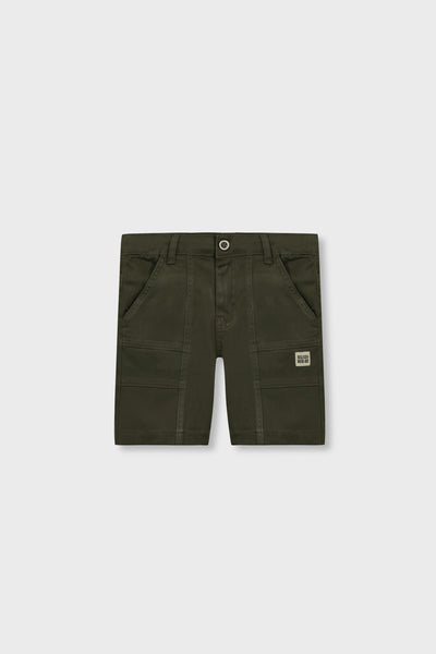 Boys Pocket Patrol Olive Shorts
