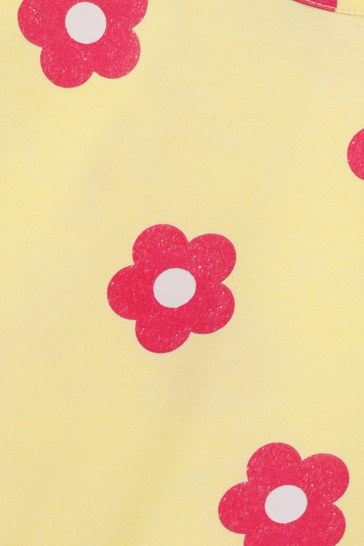 Girls Floral Printed Loose Fit Tee