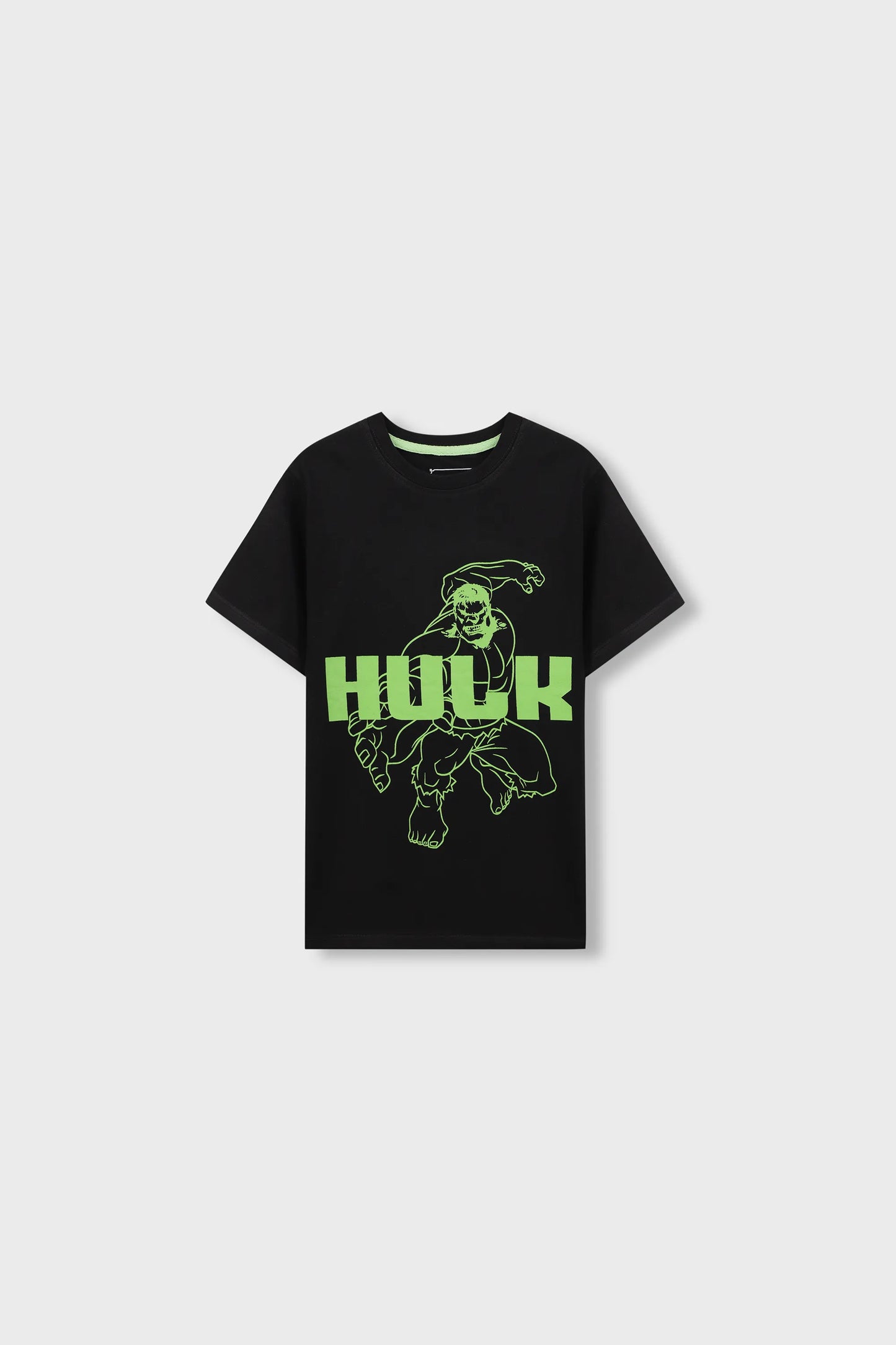 Boys Black Hulk Graphic Tee