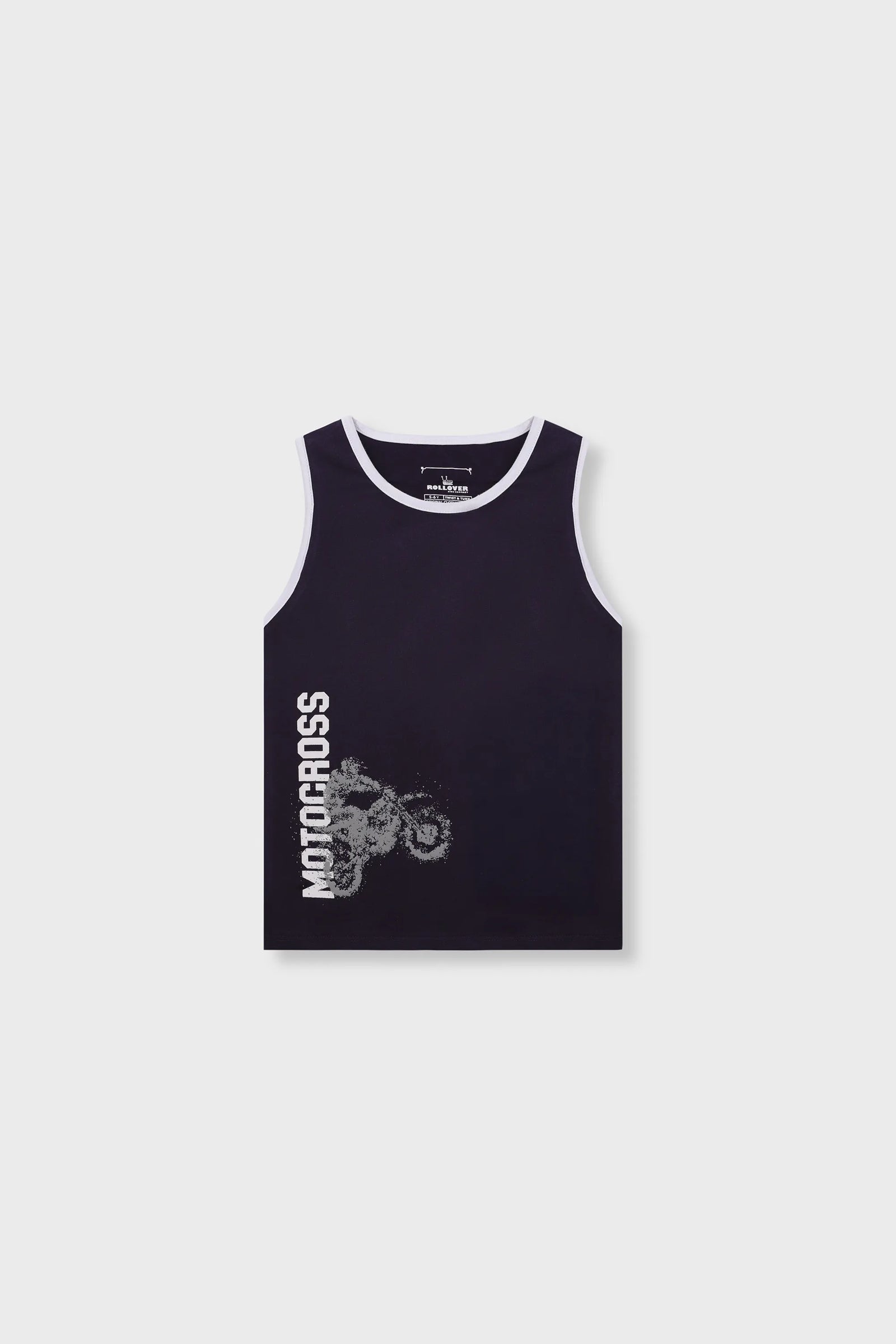 Boys Motocross Navy Tank Top