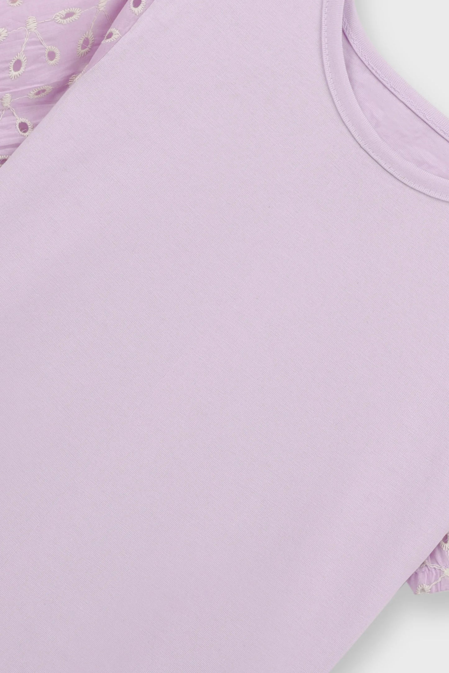 Girls Solid Lilac Chic T-Shirt