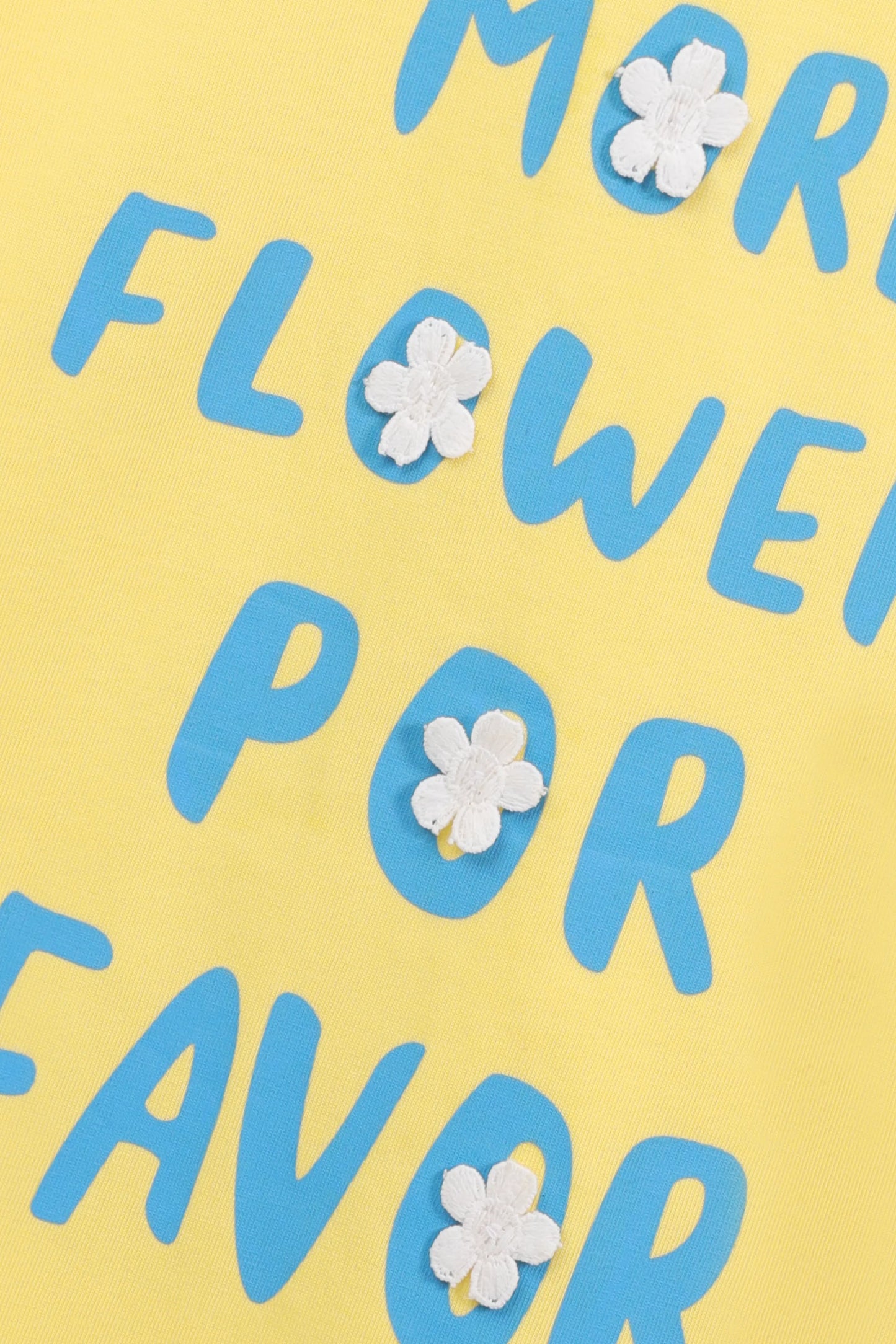 Girls Flower Blooming Cropped T-Shirt