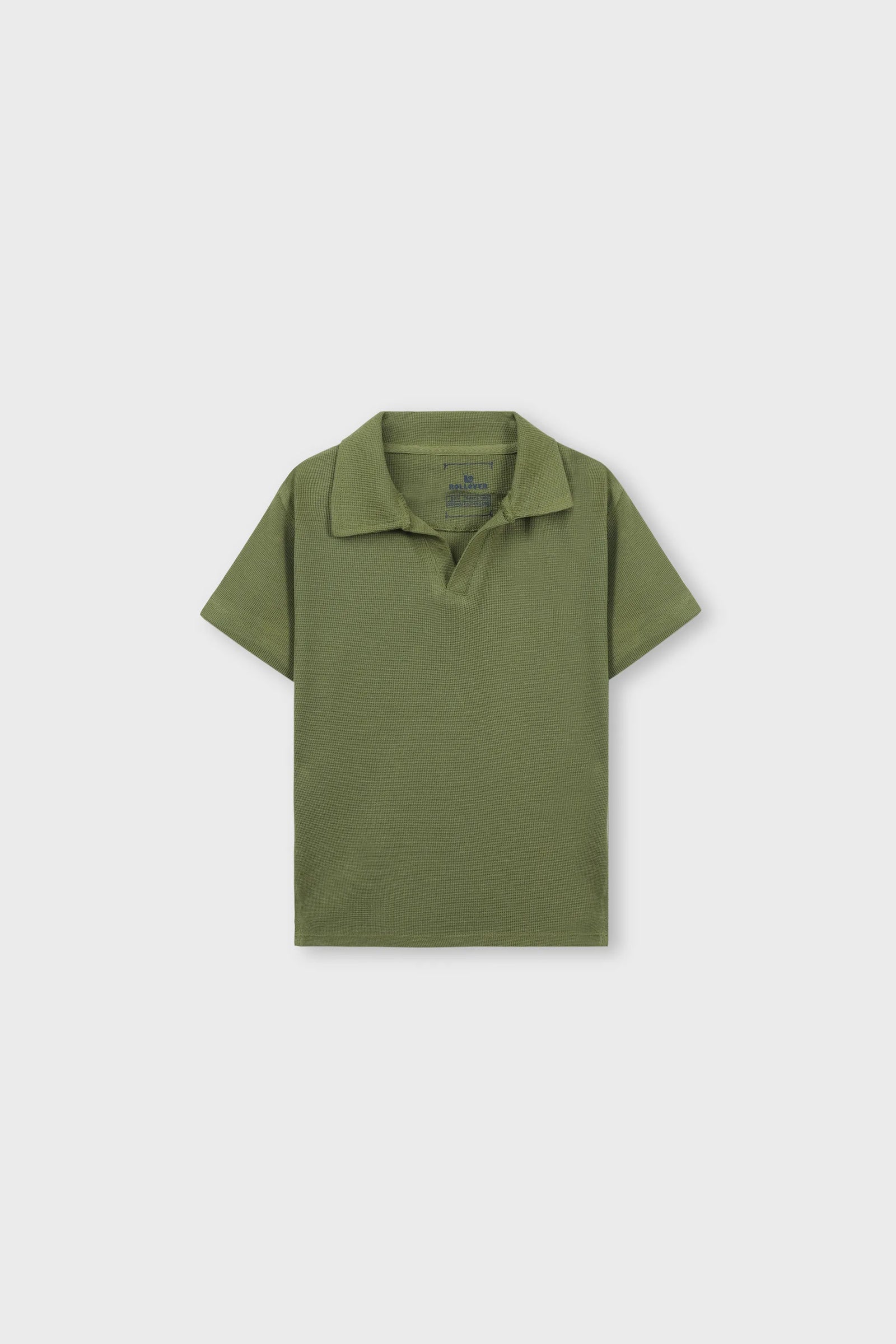 Smart Olive Waffle Polo Shirt
