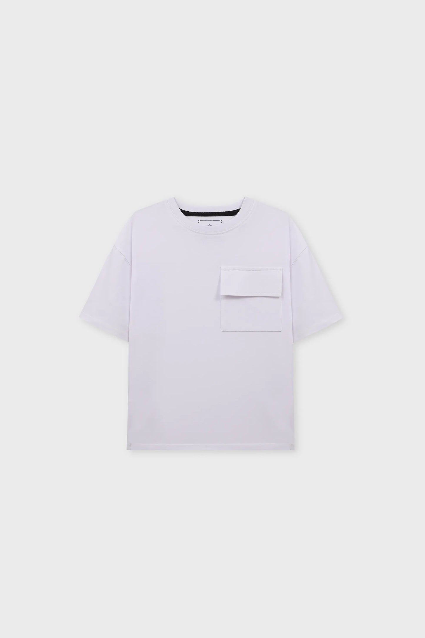 Chill White Drop Shoulder Tee