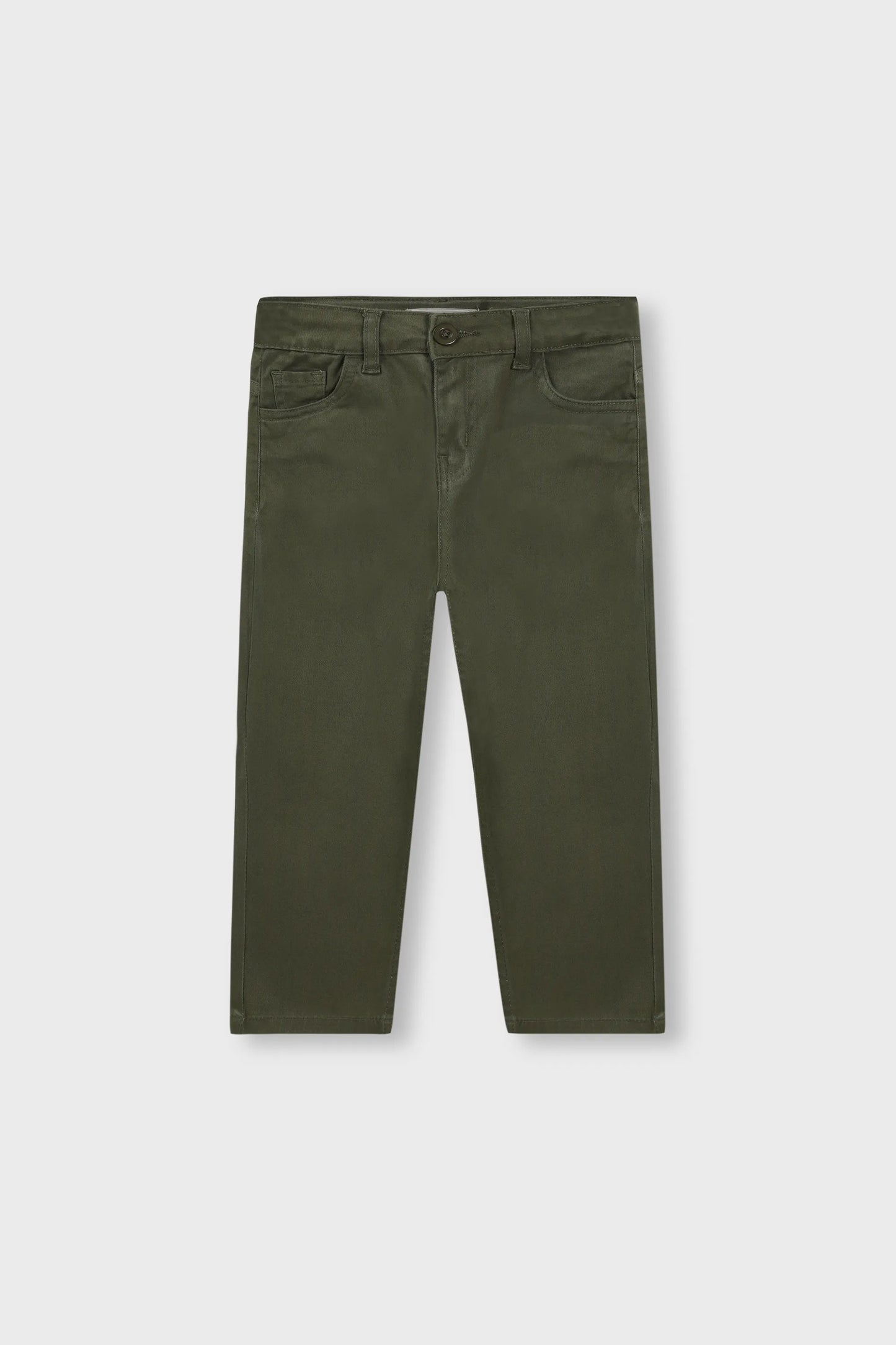 Classic Striped Shirt with Olive Pants