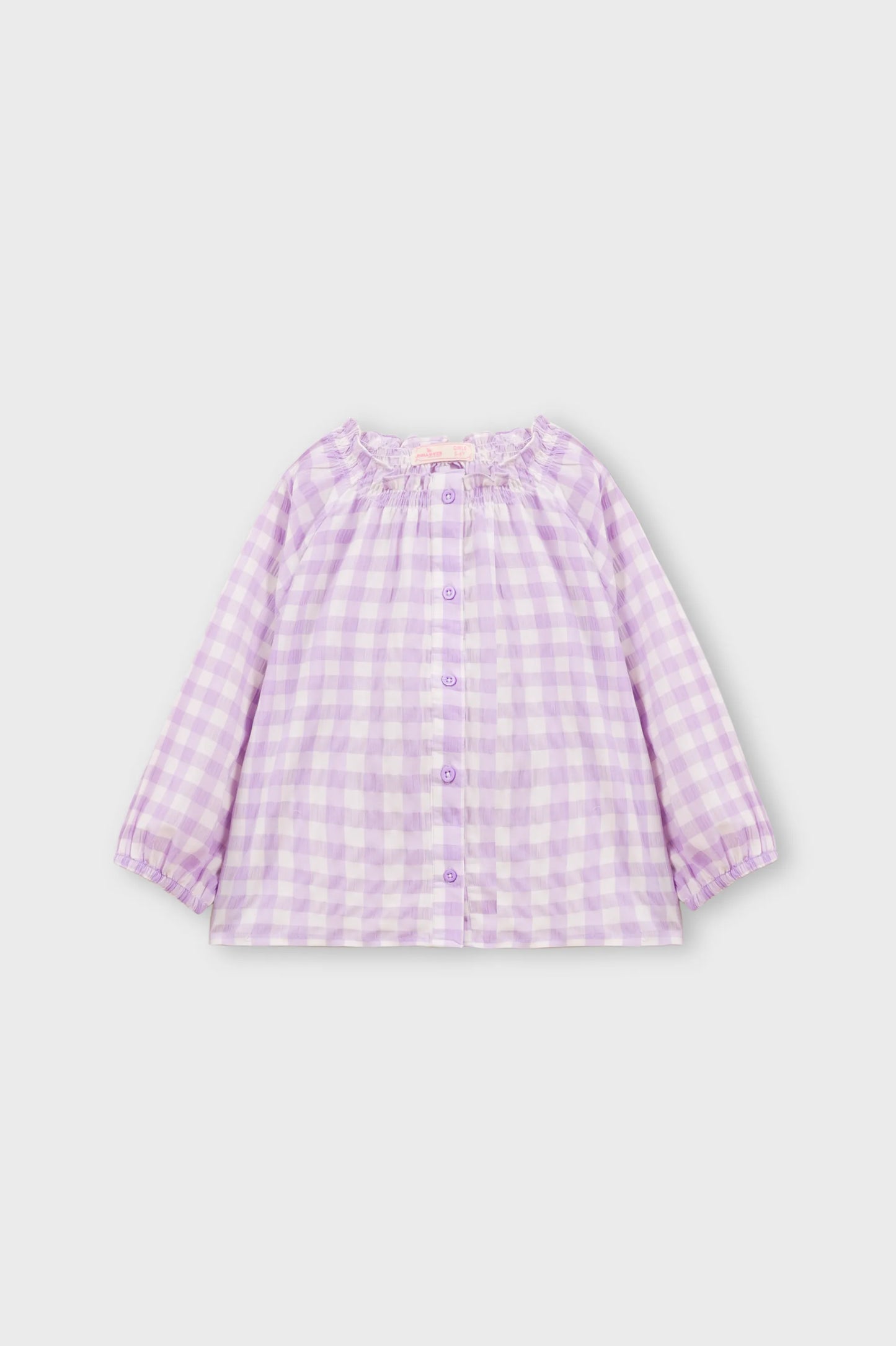 Lavender Puffy Cotton Top