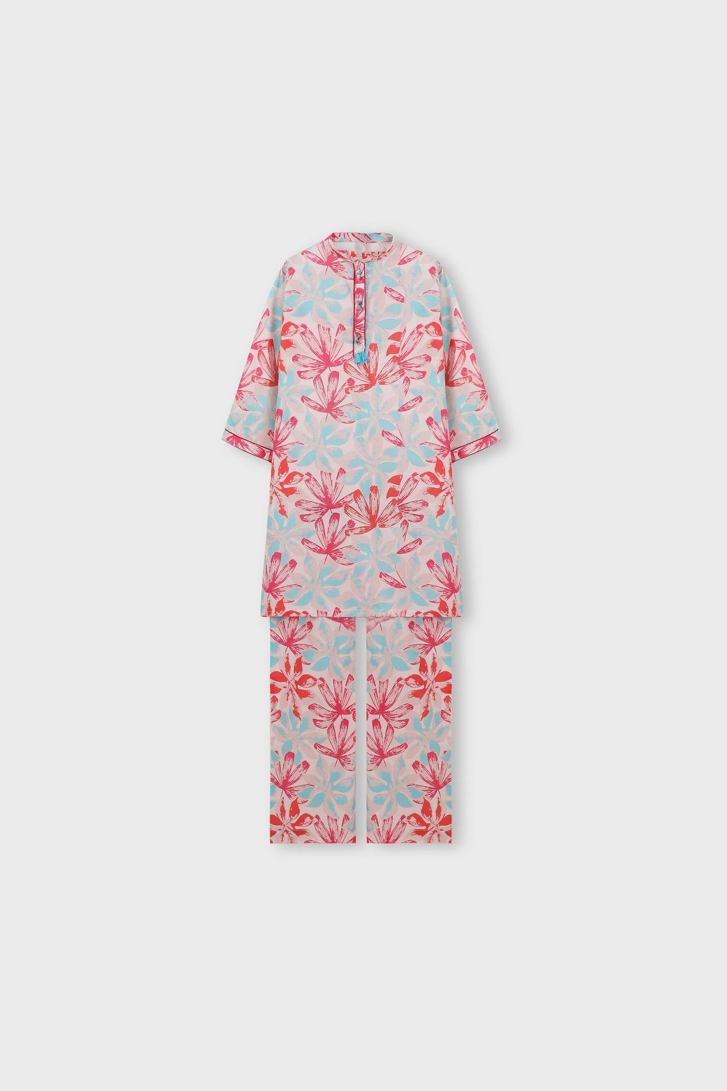 Charming Floral Printed Kurta Set - 2pc