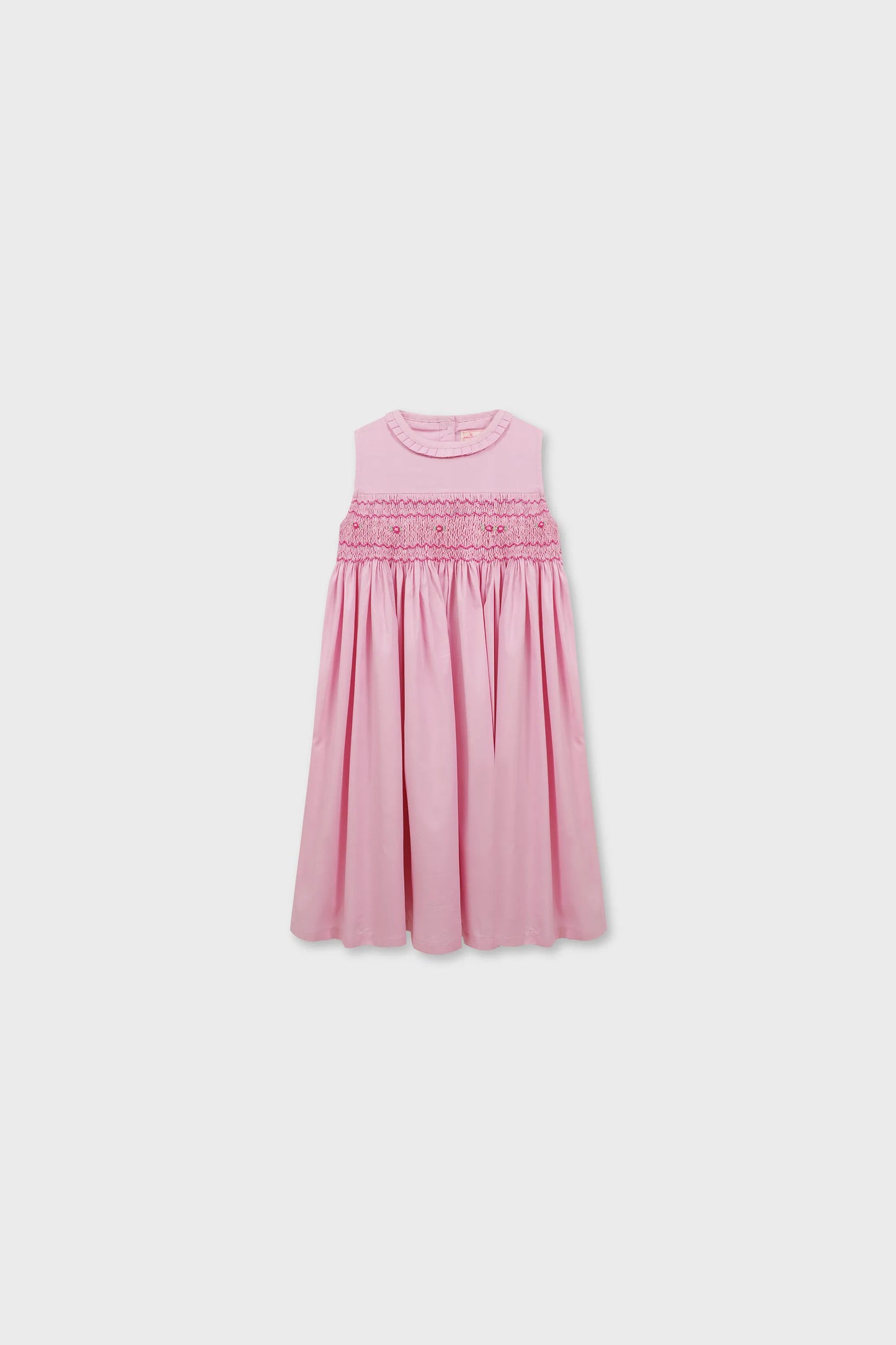 Adorable Pink Smocked Cotton Dress