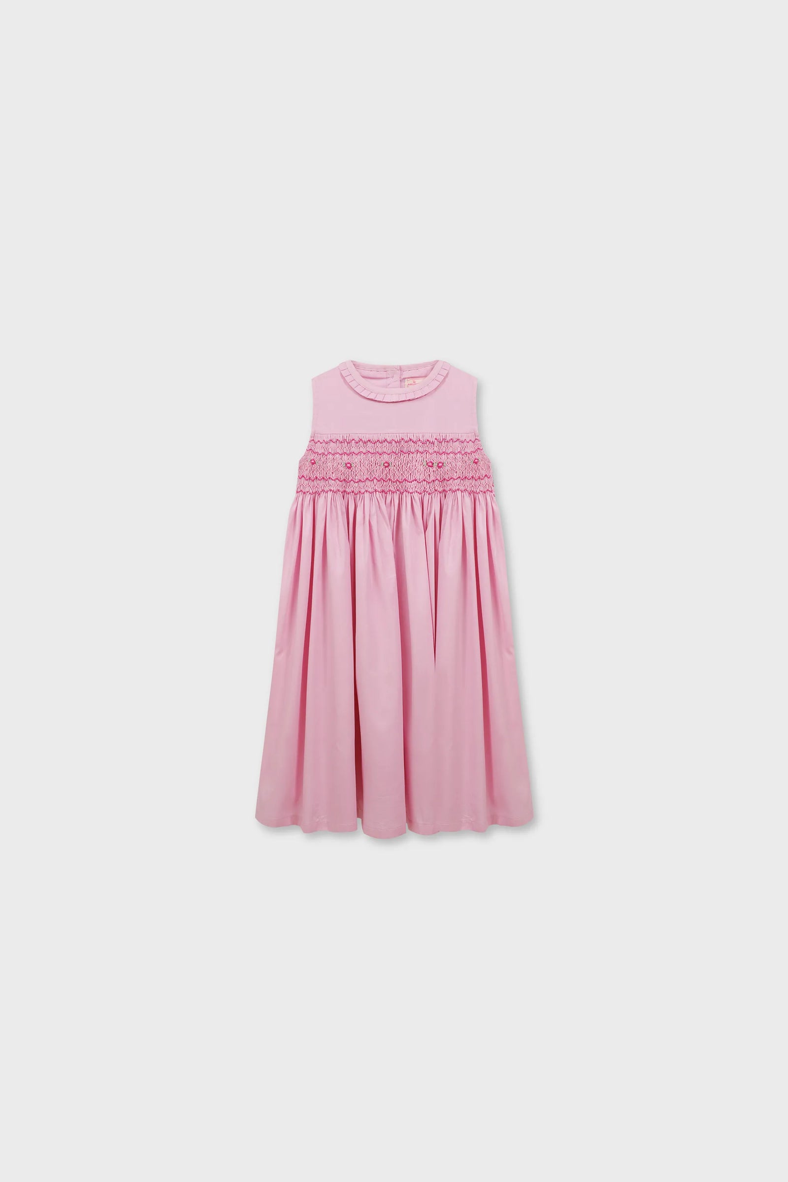 Adorable Pink Smocked Cotton Dress