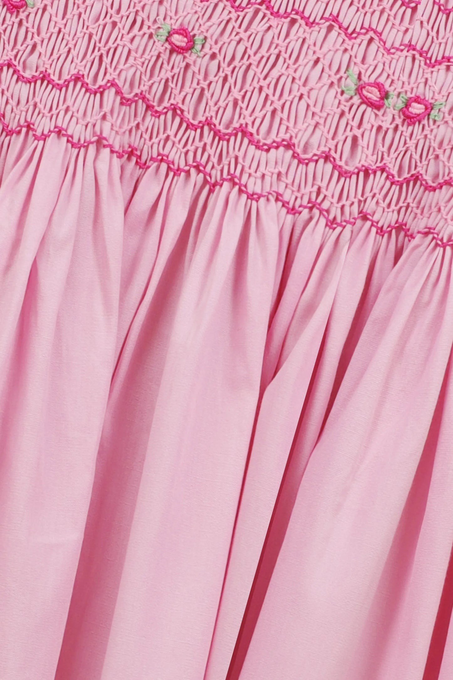 Adorable Pink Smocked Cotton Dress