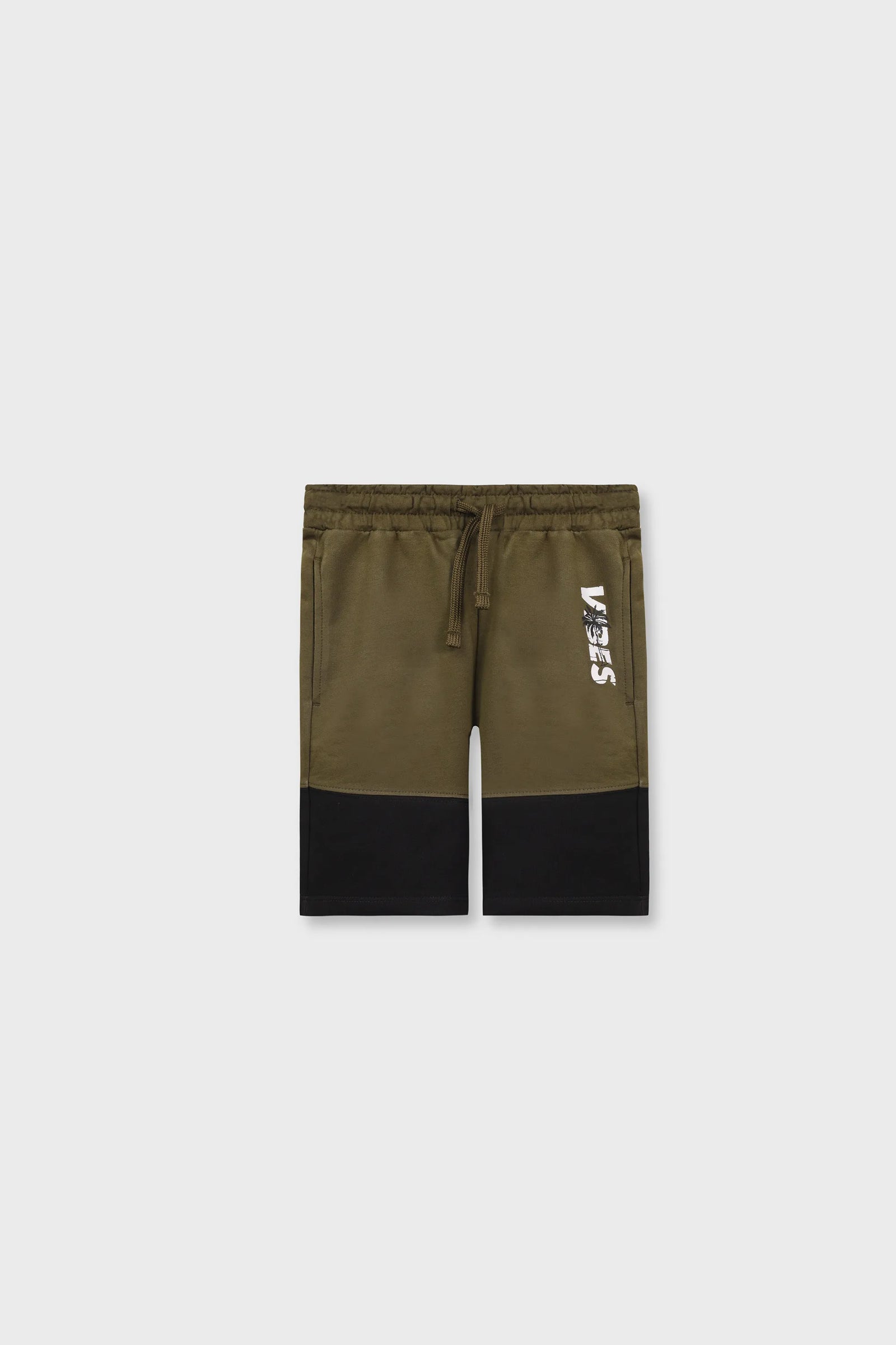 Boys Comfy Olive & Black Shorts