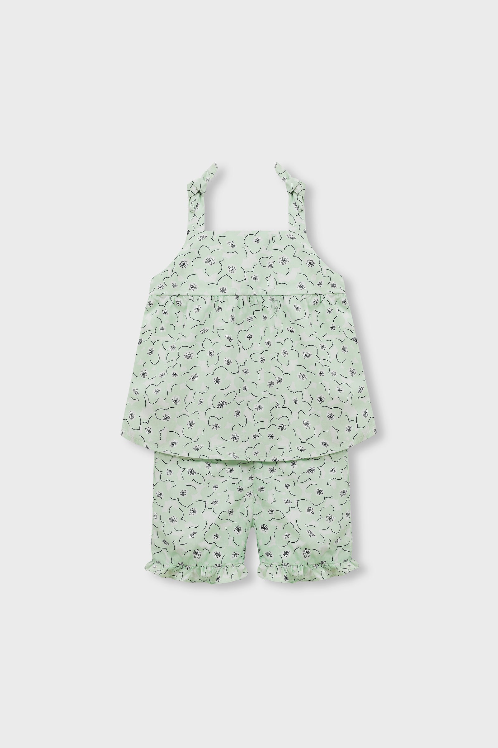 Floral Pistachio Dress Set