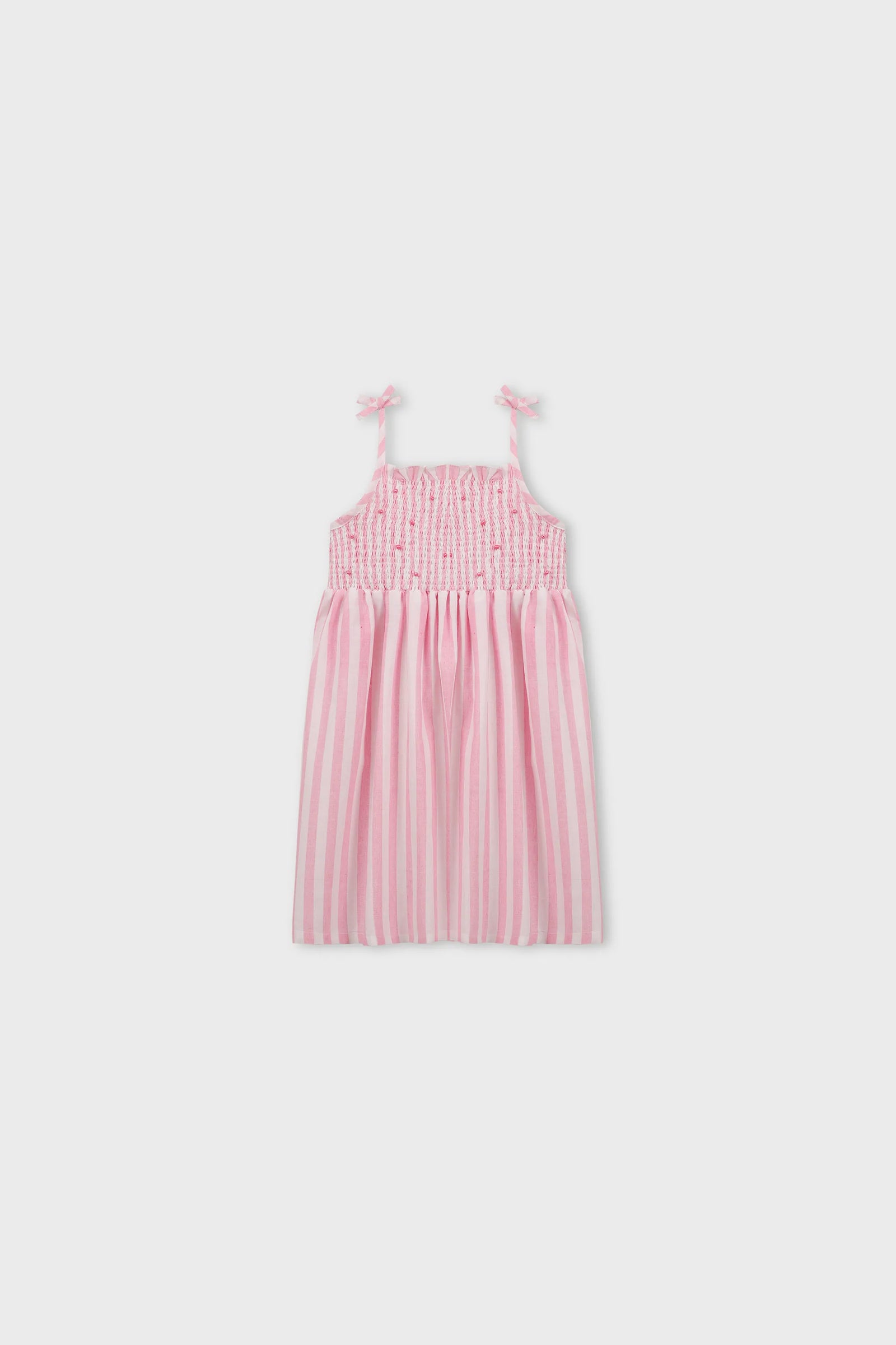 Blush Stripe Blossom Dress