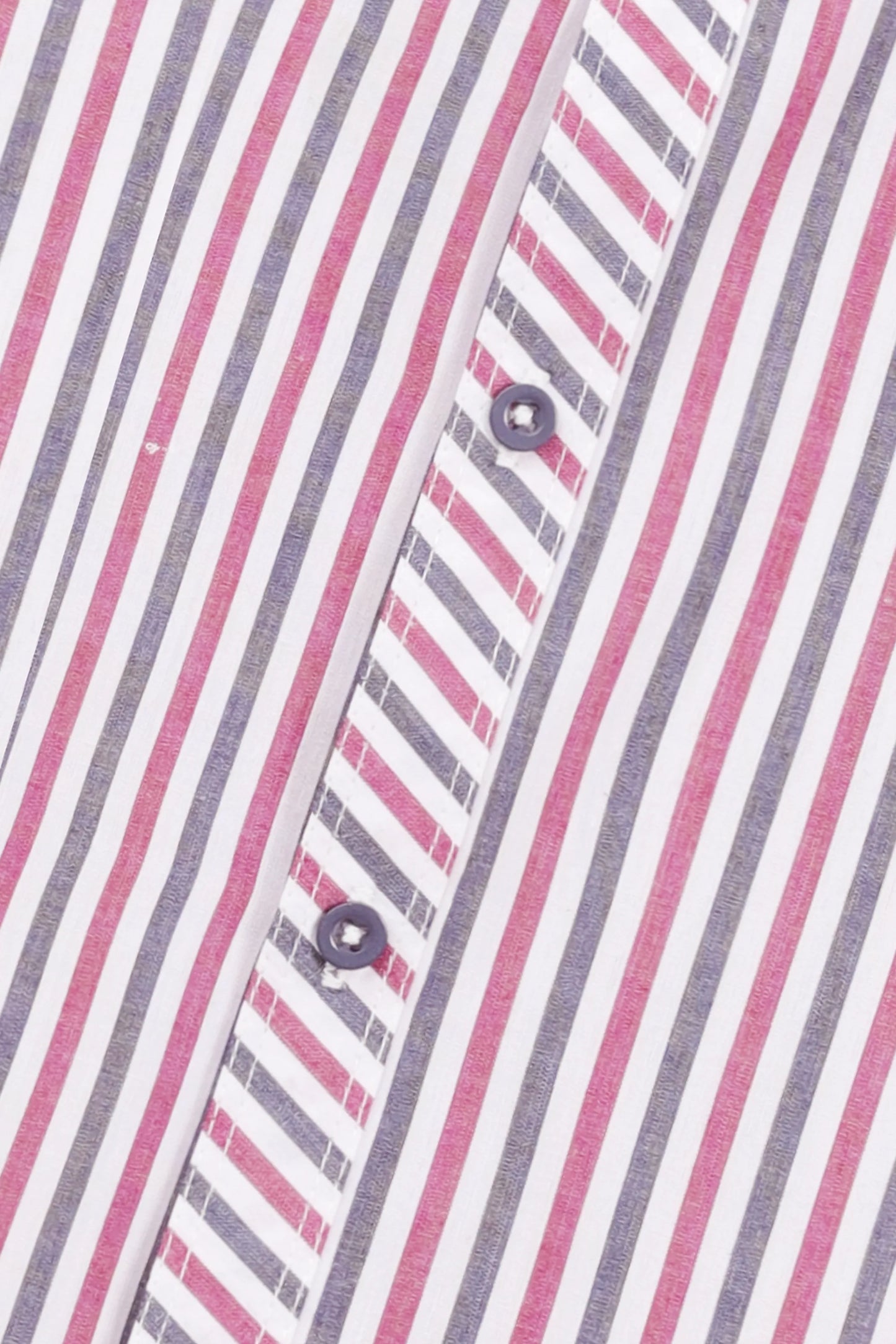 Bold Stripe Button-Up Cotton Shirt