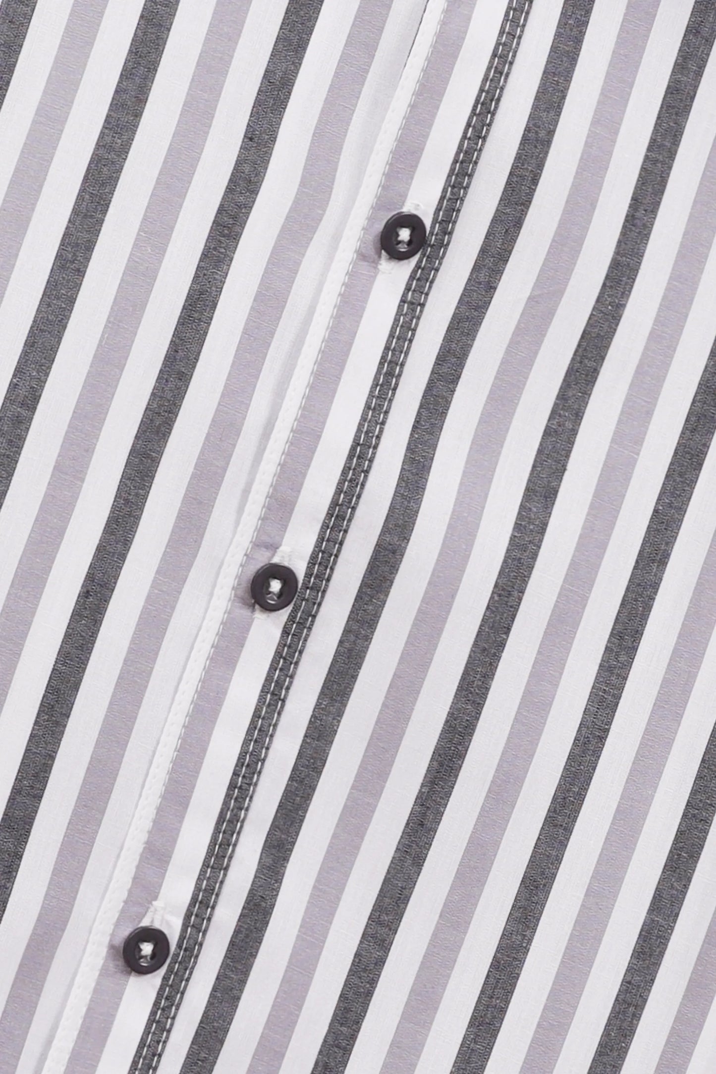 Chic Stripe Button-Up Cotton Shirt