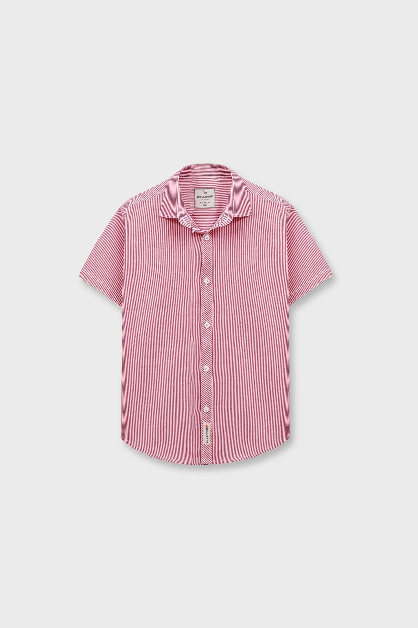 Boys Red Stripe Casual Shirt